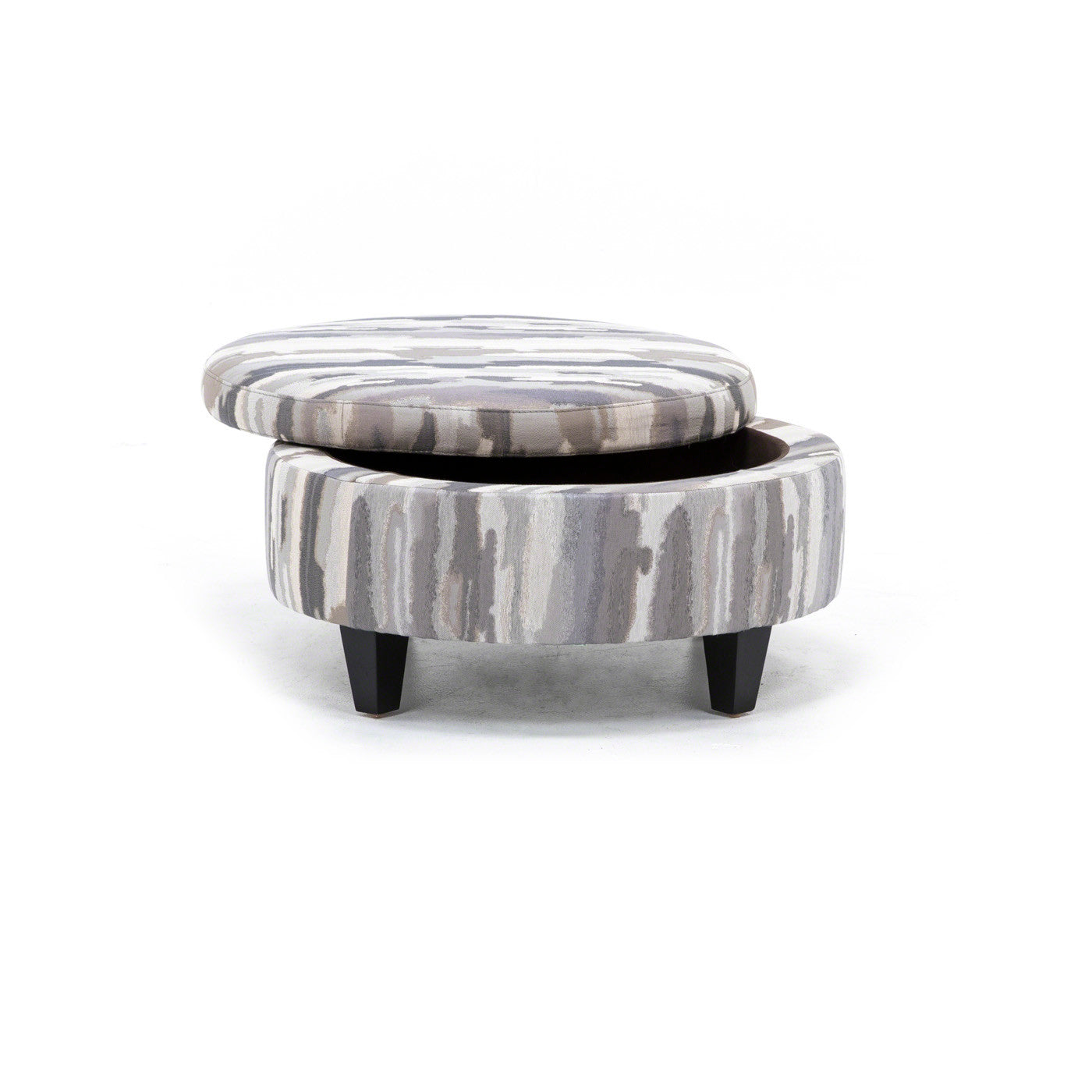 Medium Round Storage Custom Ottoman