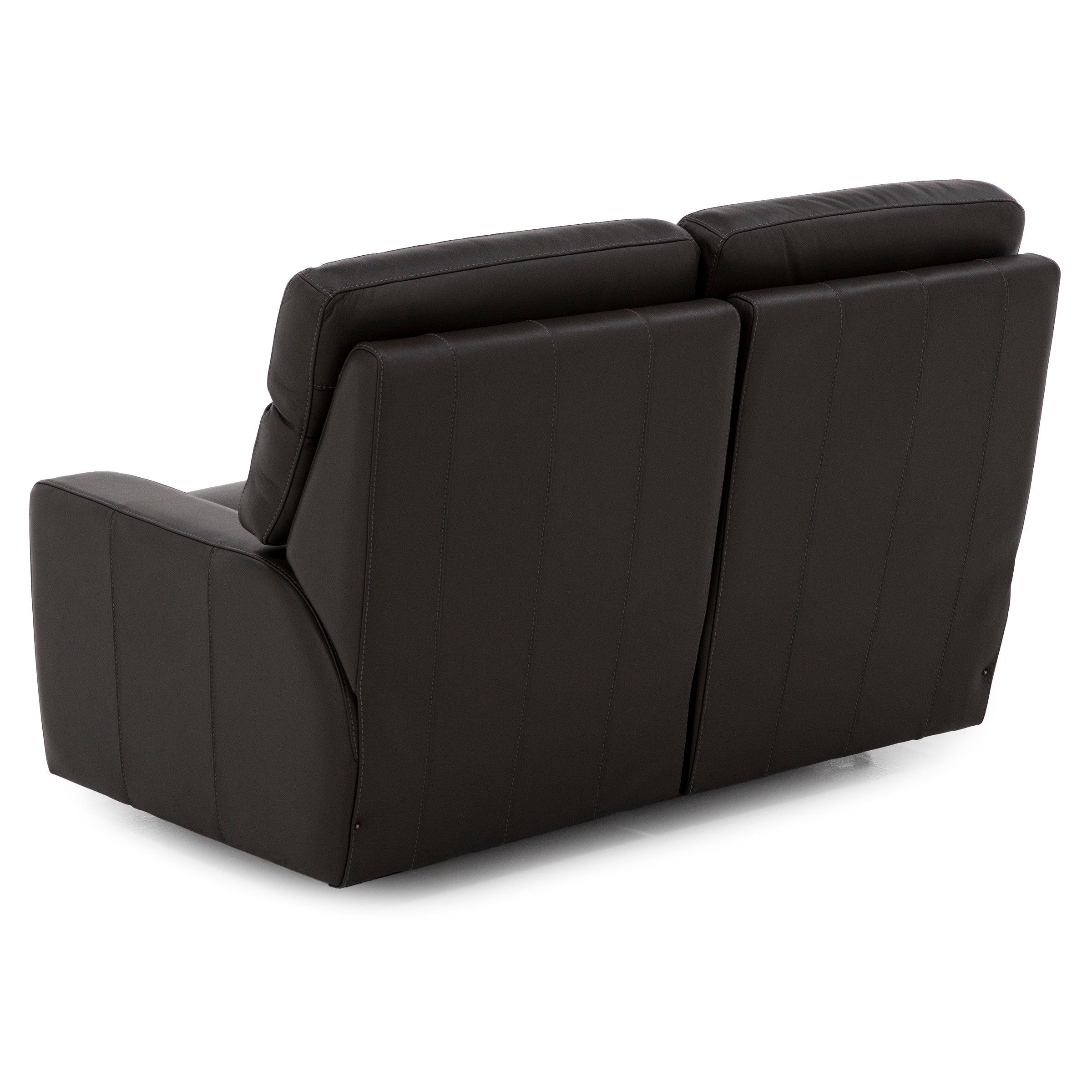 Design and Recline Lyndsey Leather Fully Loaded Reclining Loveseat