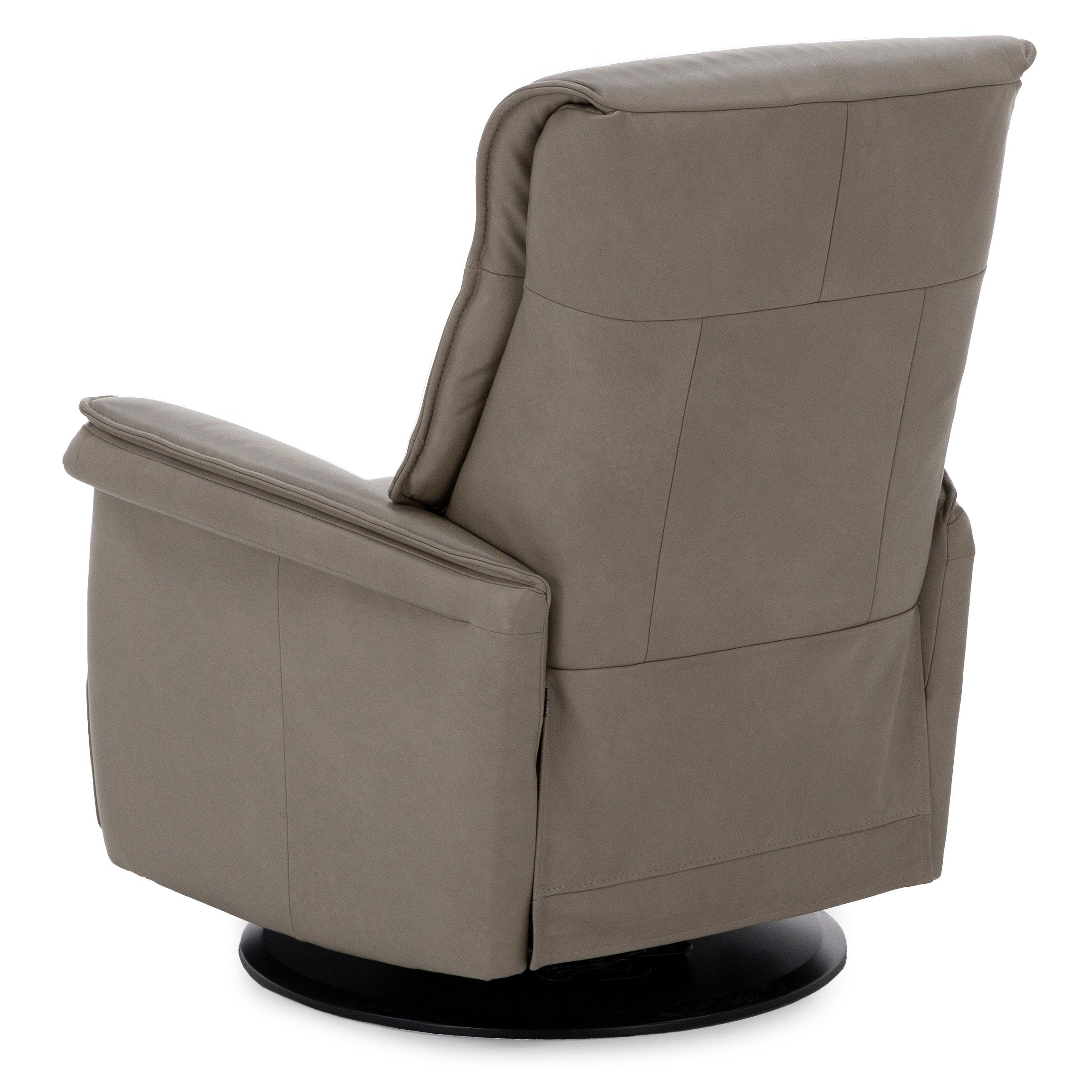 Cairo Leather Large Fully Loaded Swivel Glider Recliner