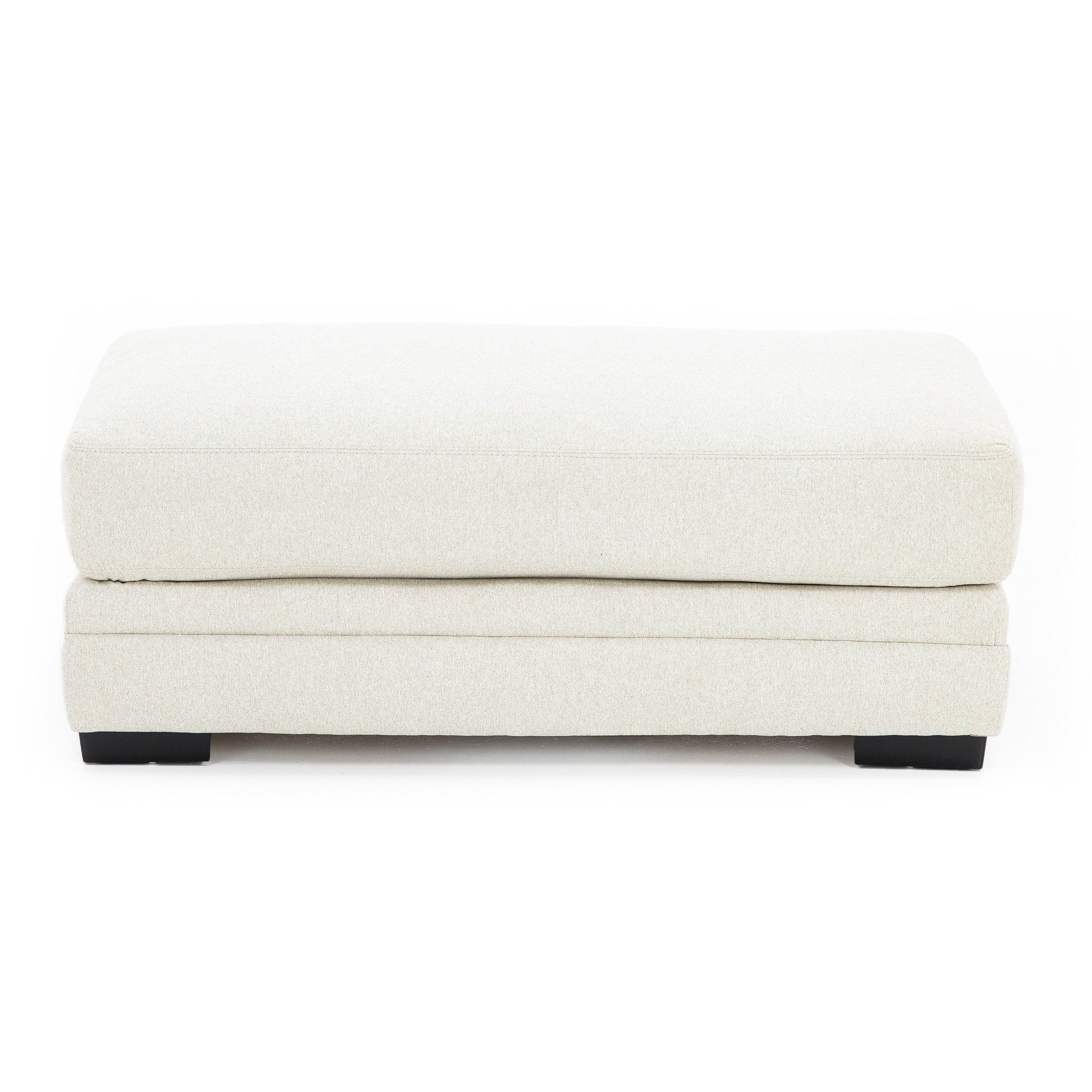 Larken Wide Ottoman in Shell