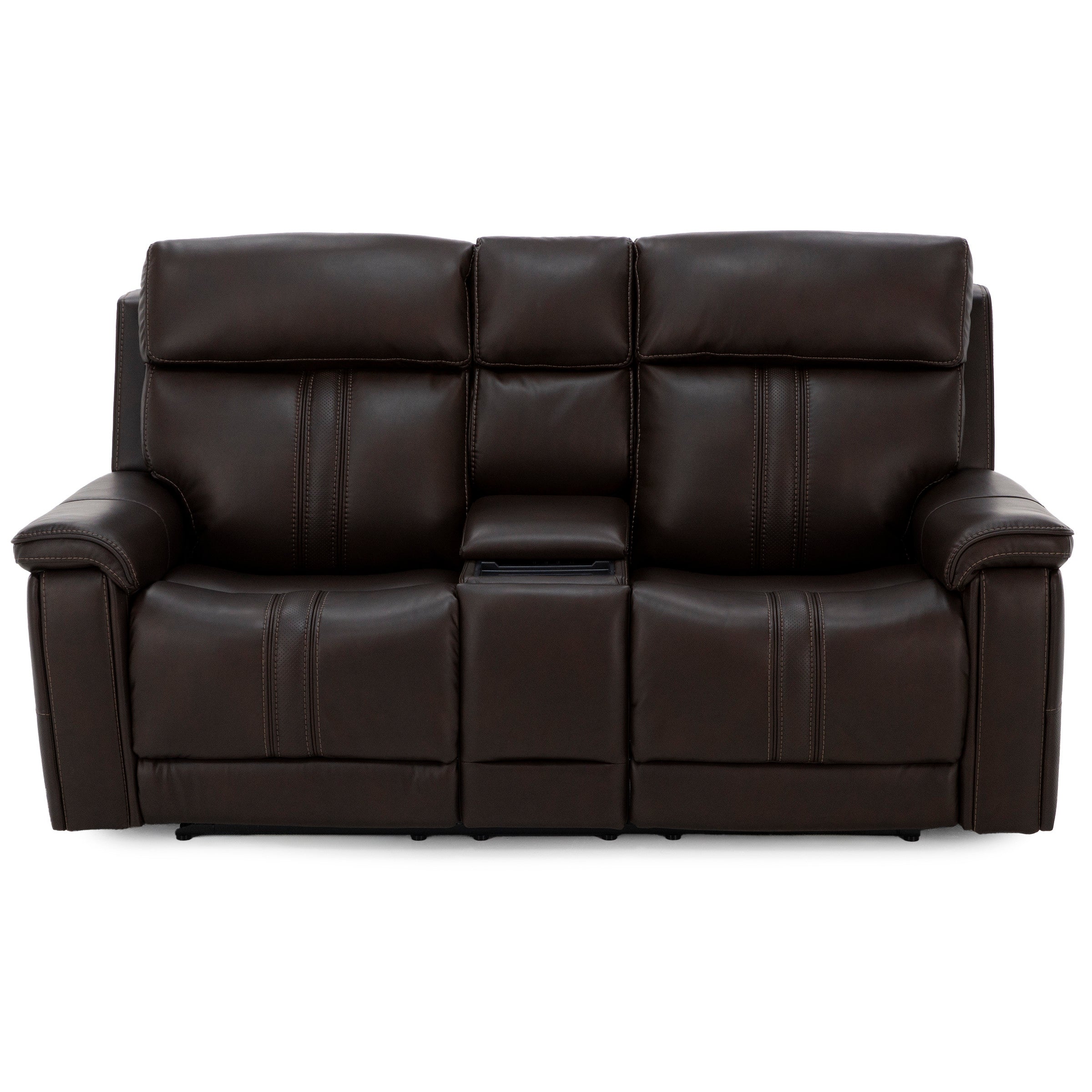 Luke Fully Loaded Zero Gravity Reclining Console Loveseat With Immersive Audio, Heat And Massage