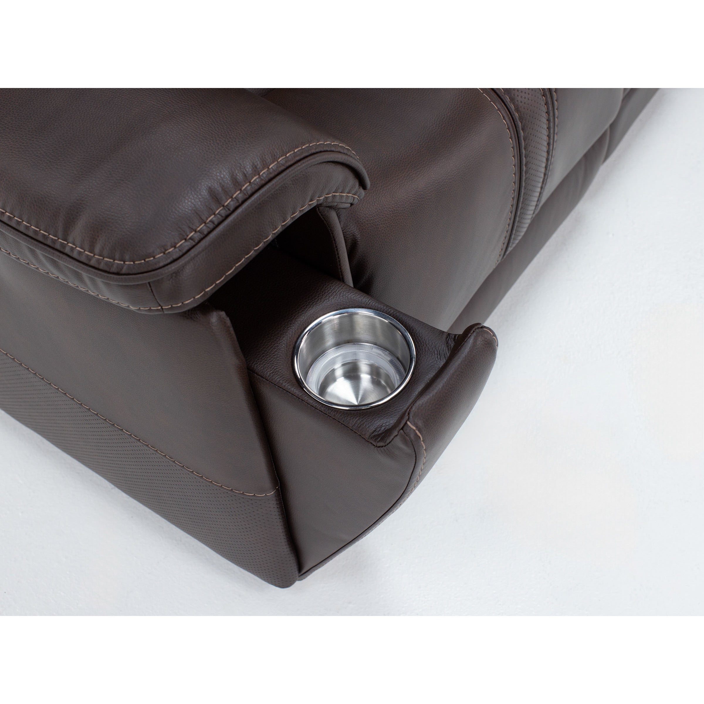 Luke Fully Loaded Zero Gravity Reclining Console Loveseat With Immersive Audio, Heat And Massage