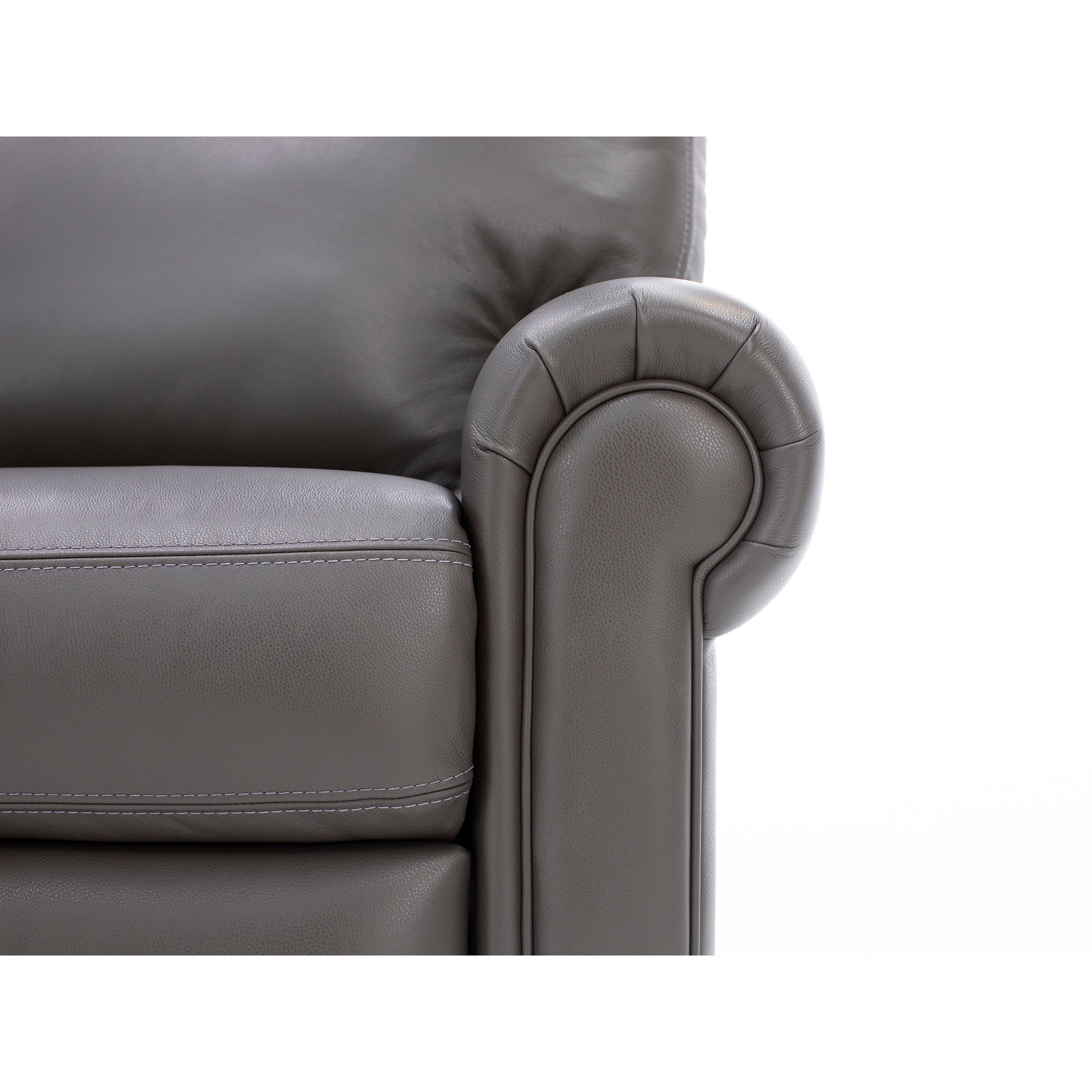 Design and Recline Fairfax Leather Power Reclining Loveseat