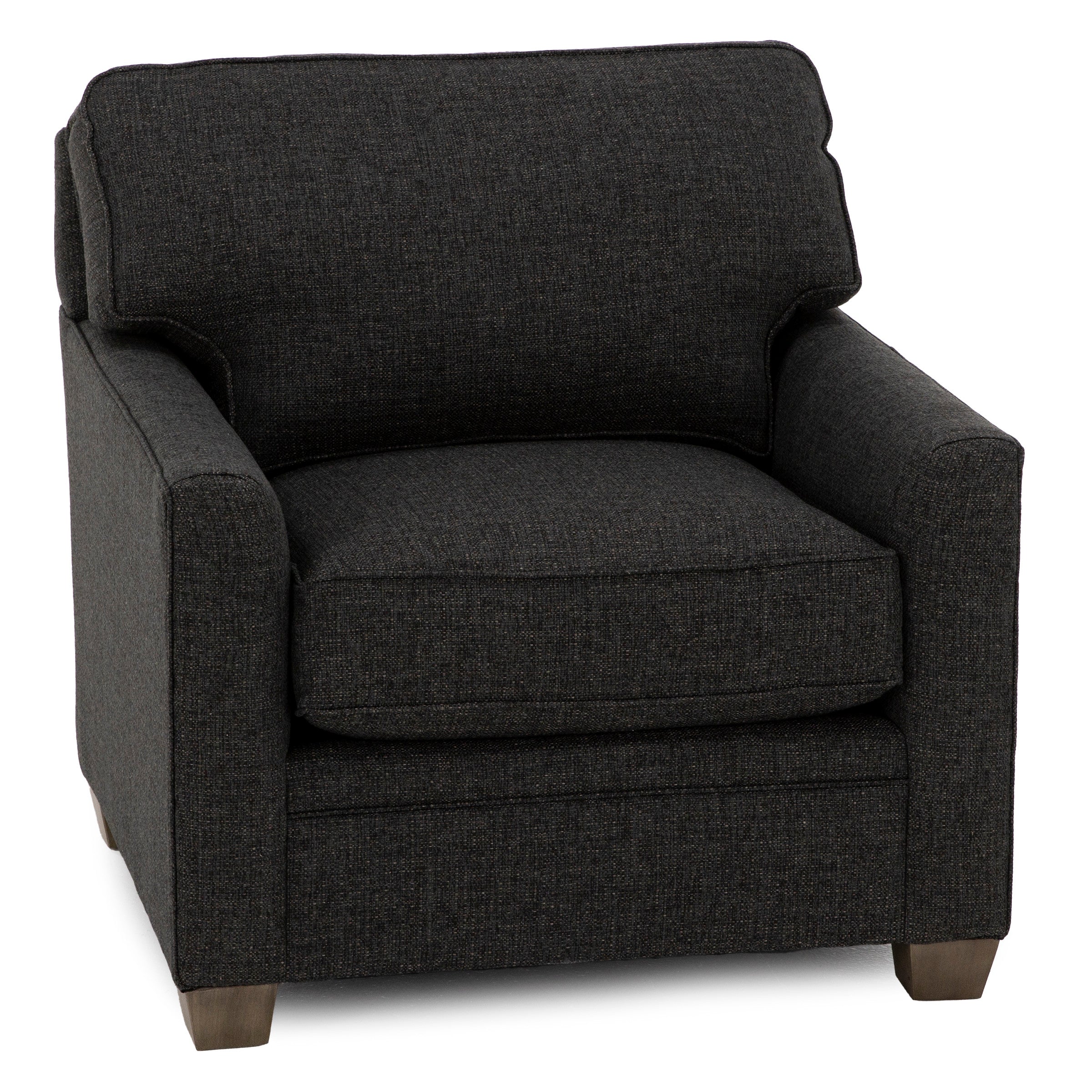 Benson Pleated Arm Chair in Zinc