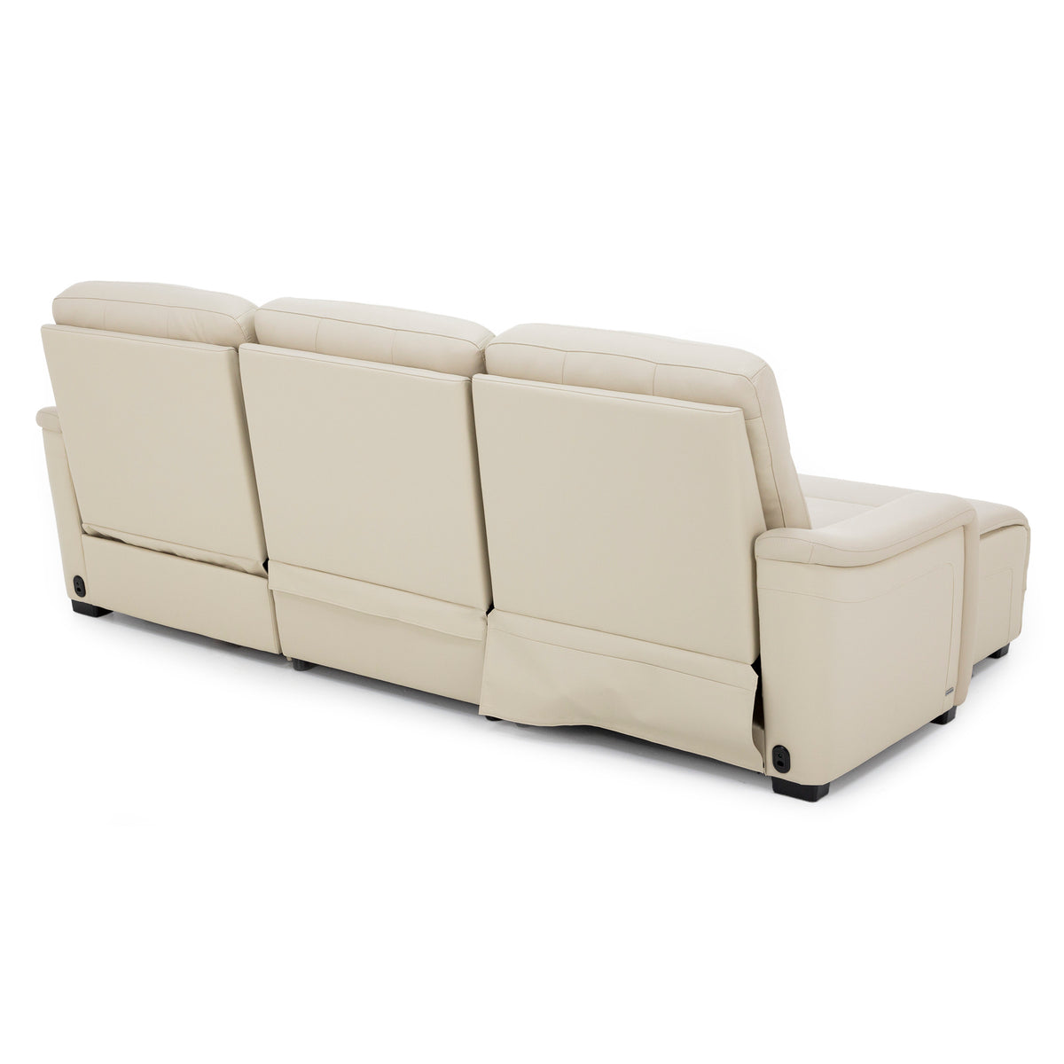 Drew & Jonathan Home Newport 3-Pc. Leather Power Headrest Zero Gravity Reclining Chaise