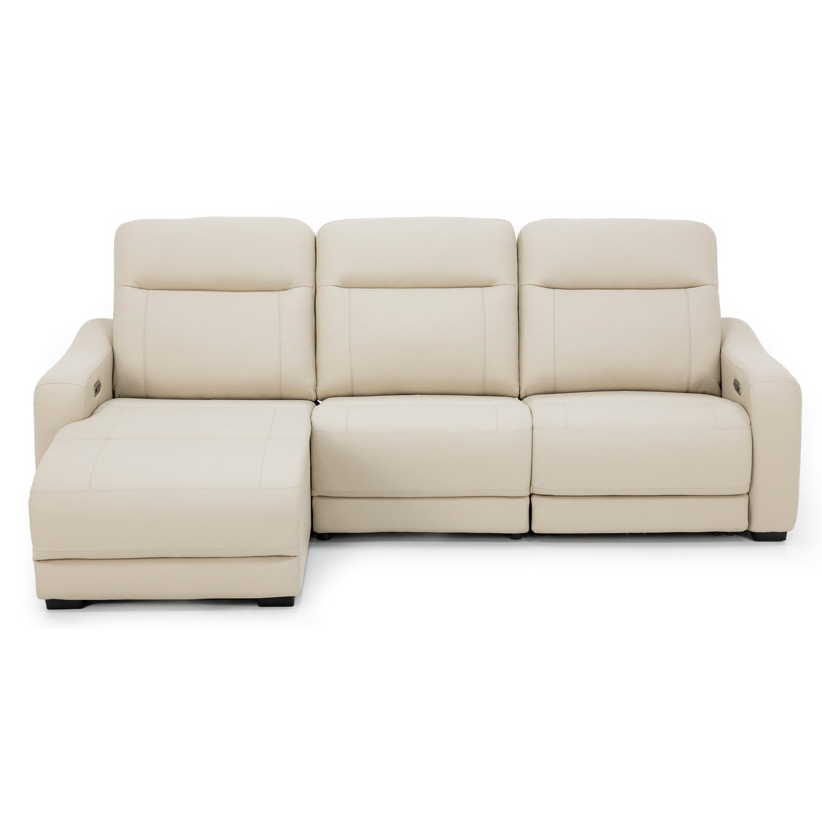 Drew & Jonathan Home Newport 3-Pc. Leather Power Headrest Zero Gravity Reclining Chaise