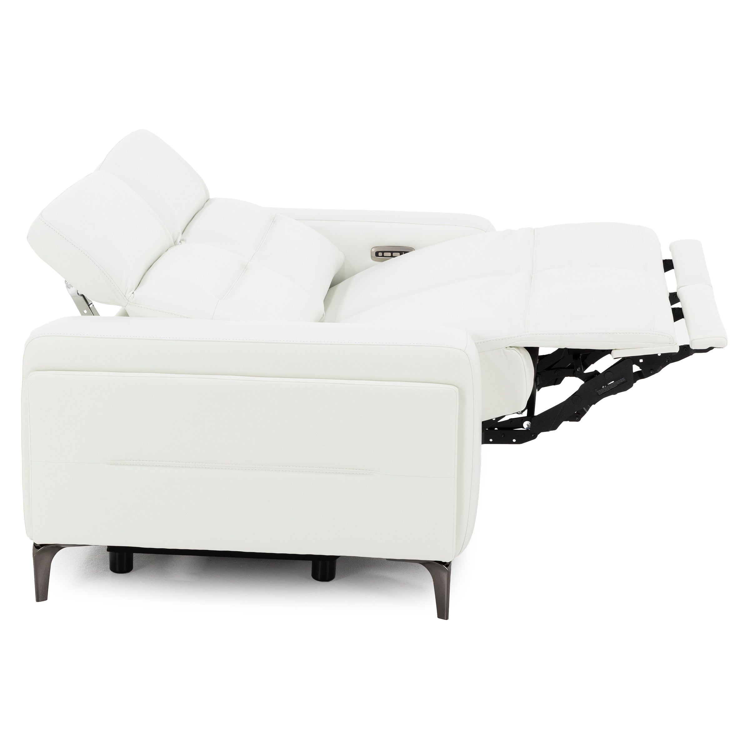 Drew & Jonathan Home Amalfi Leather Wall Saver Power Headrest Reclining Loveseat