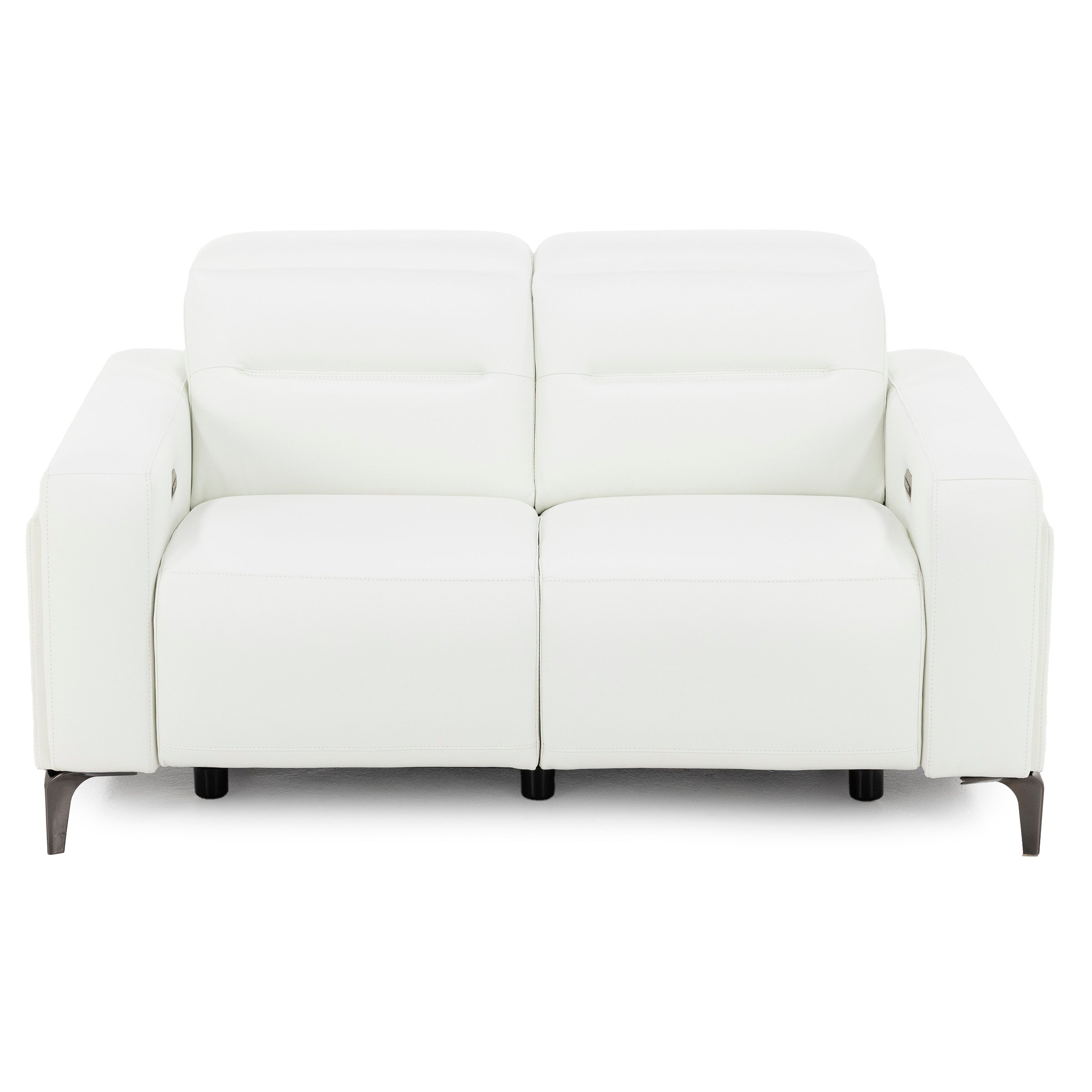 Drew & Jonathan Home Amalfi Leather Wall Saver Power Headrest Reclining Loveseat