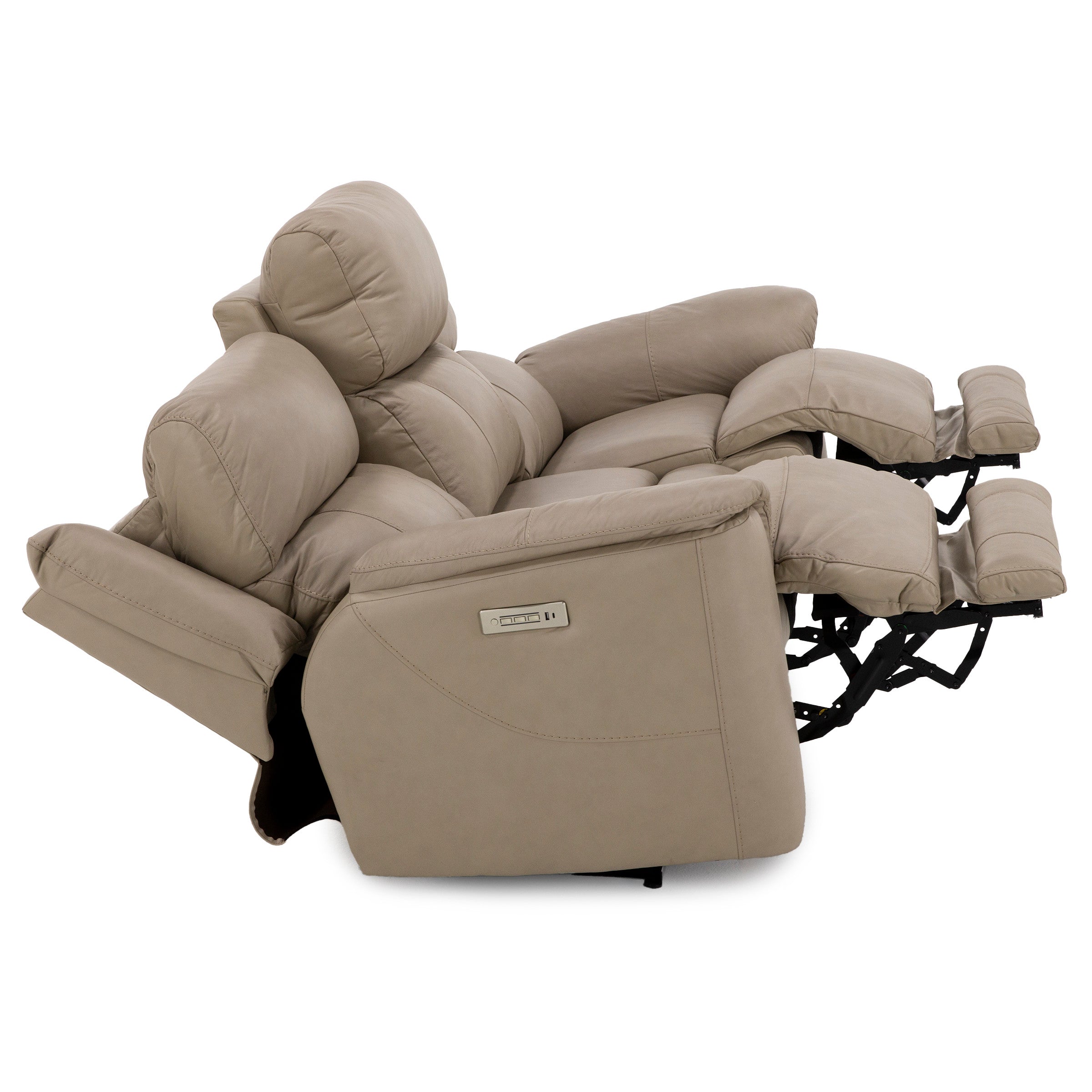 Florence Leather Fully Loaded Zero Gravity Reclining Sofa