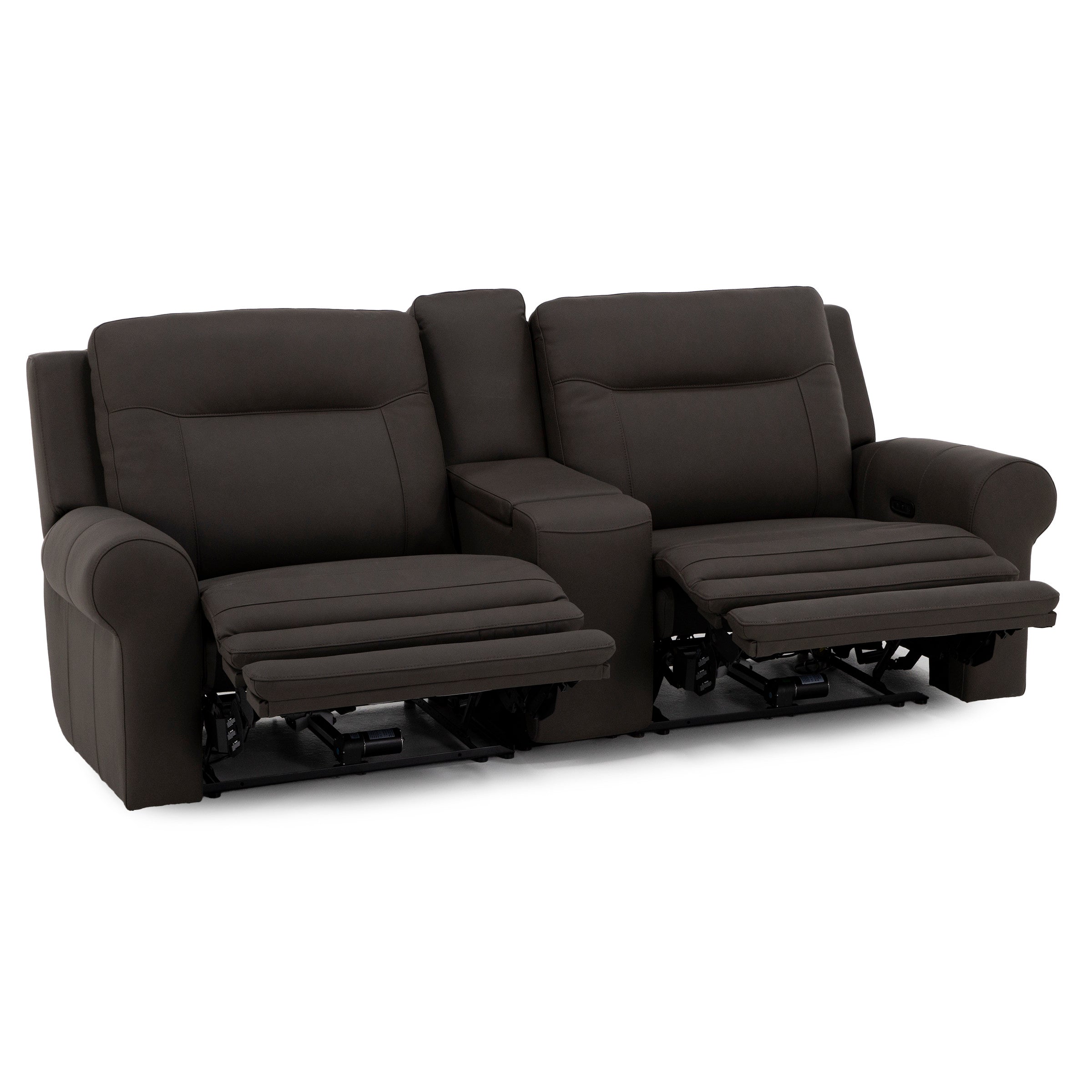 Candice 3-Pc. Leather Power Headrest Zero Gravity Reclining Console Loveseat