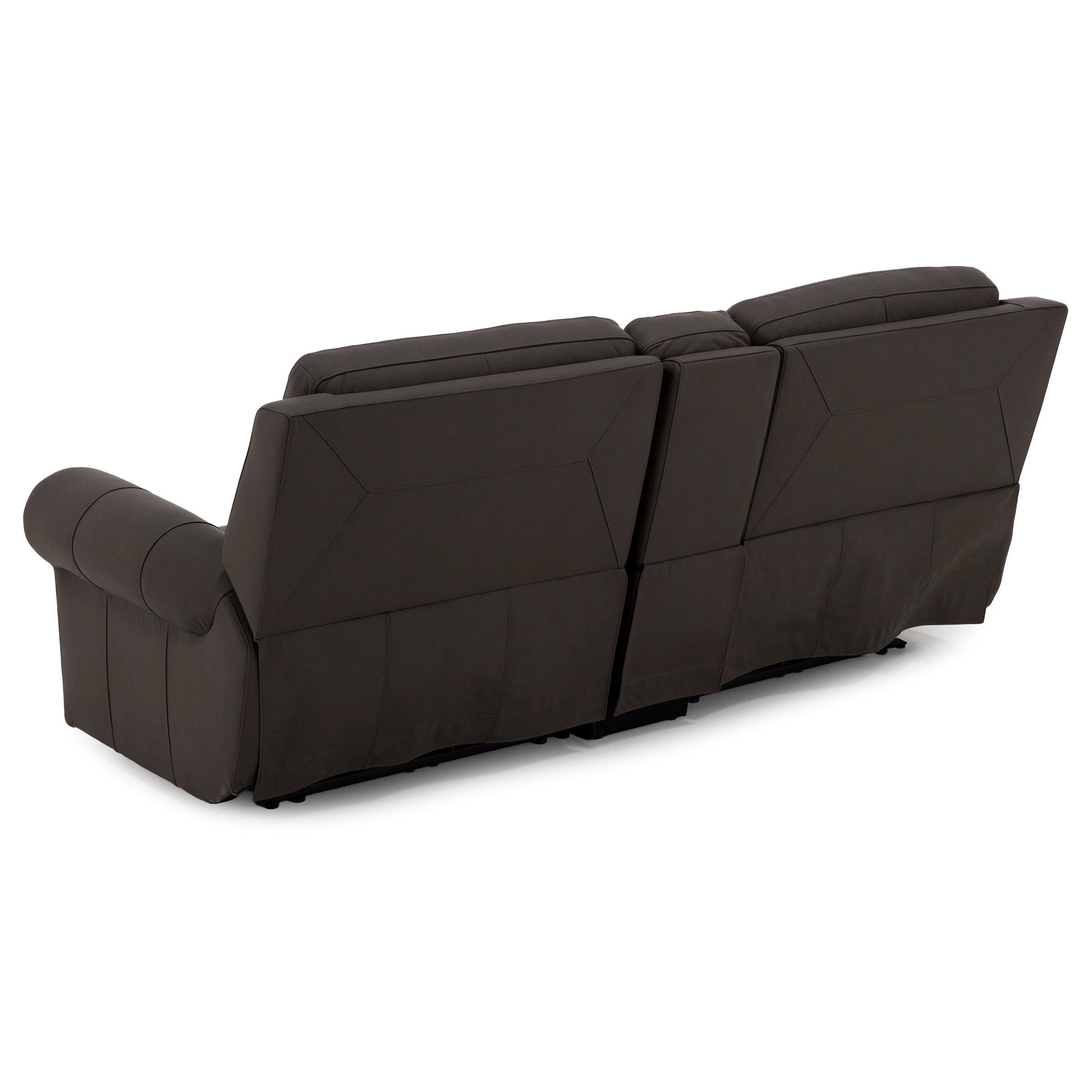 Candice 3-Pc. Leather Power Headrest Zero Gravity Reclining Console Loveseat