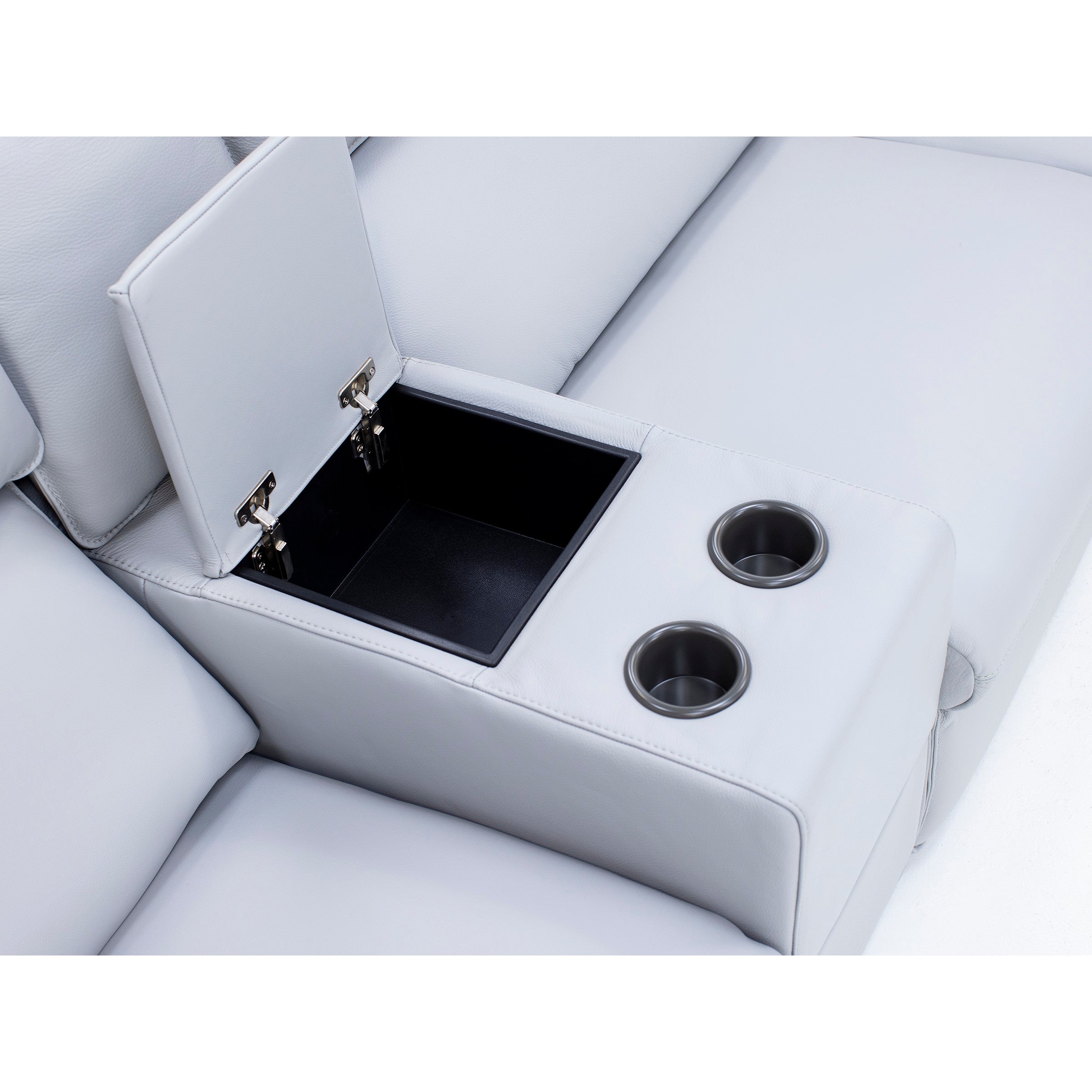 Matteo 3-Pc. Leather Power Headrest Reclining Console Loveseat