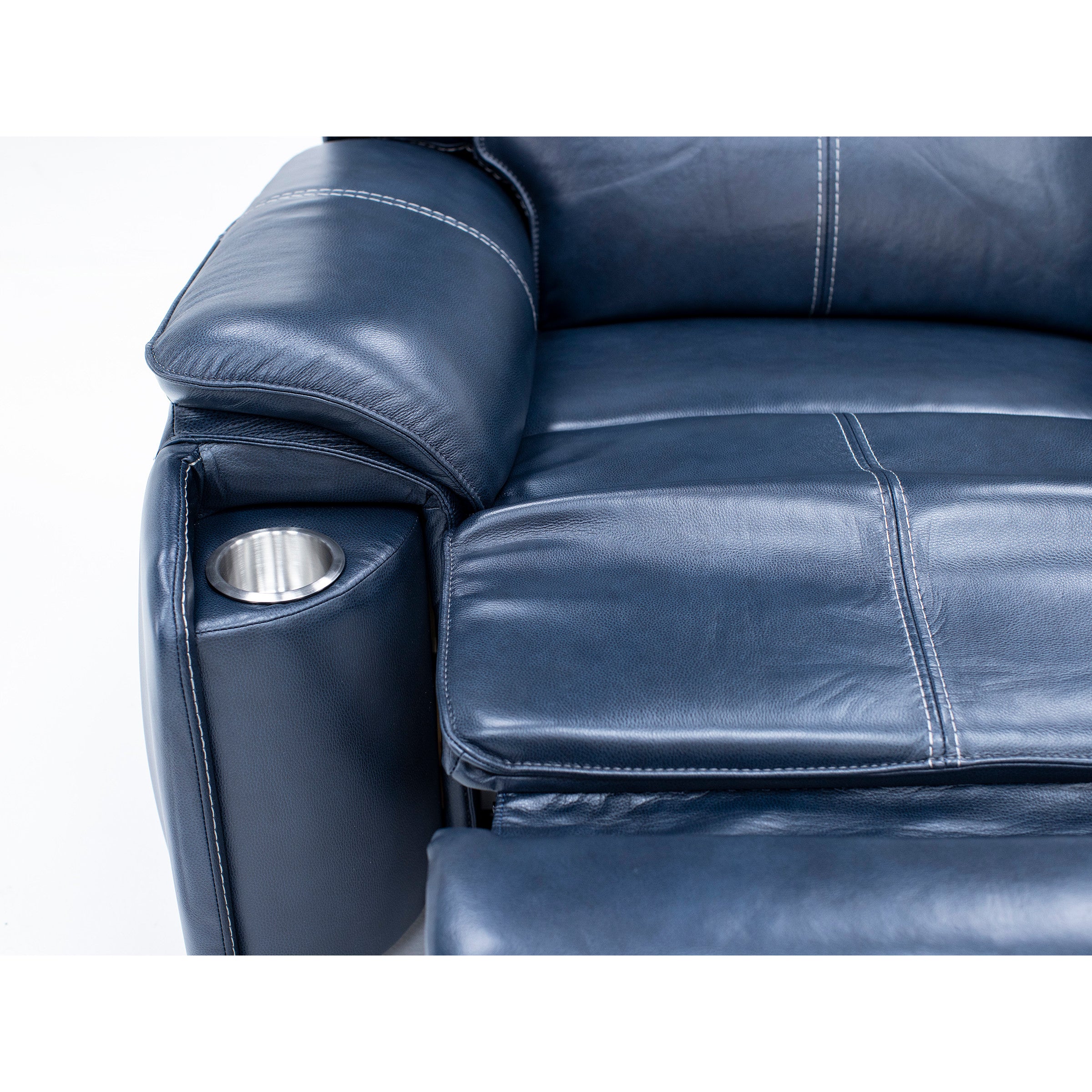 Duke 3-Pc. Leather Fully Loaded Zero Gravity Console Reclining Loveseat With Hidden Cupholders