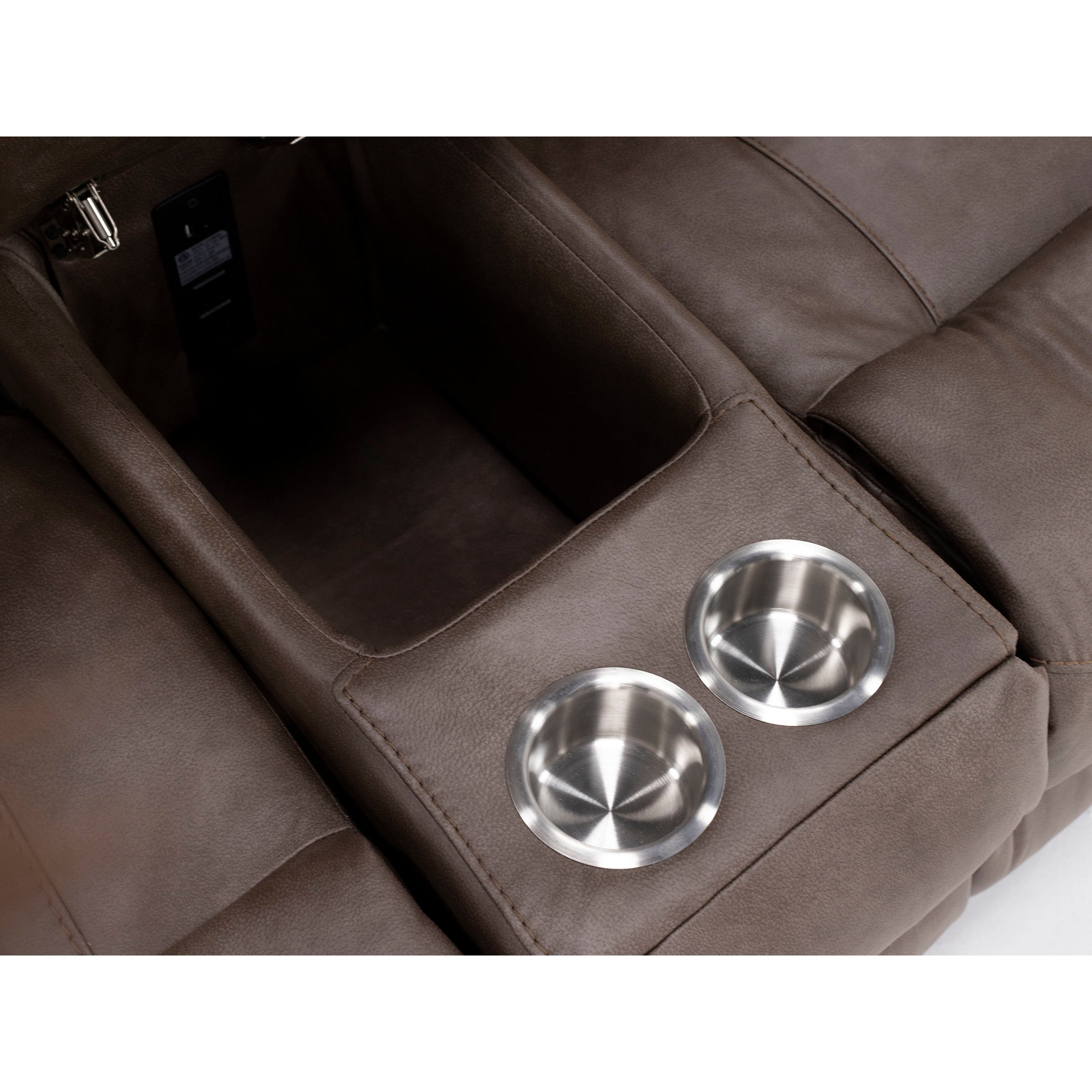 Trent Auto Gliding Power Reclining Console Loveseat