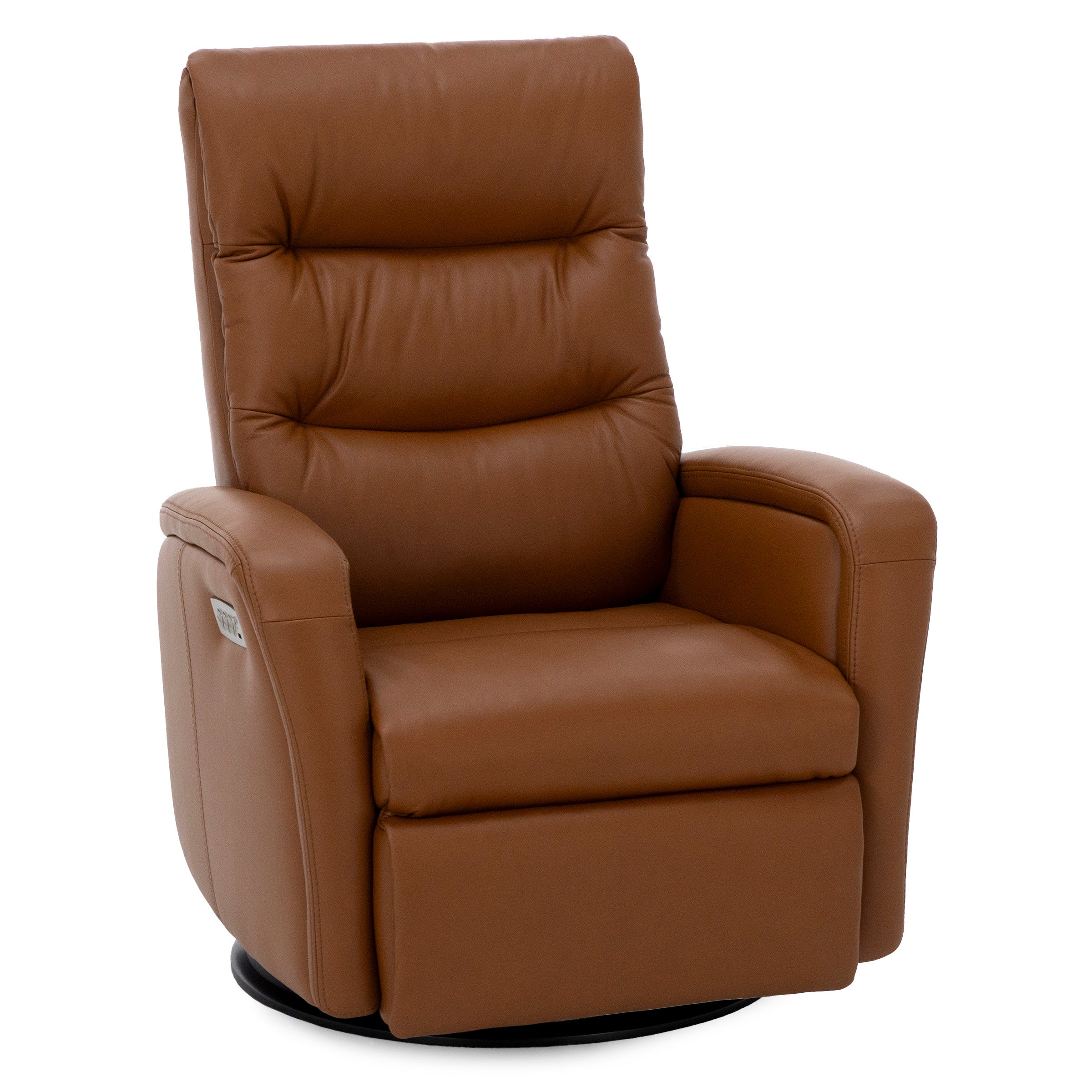 London Leather Fully Loaded Swivel Glider Recliner