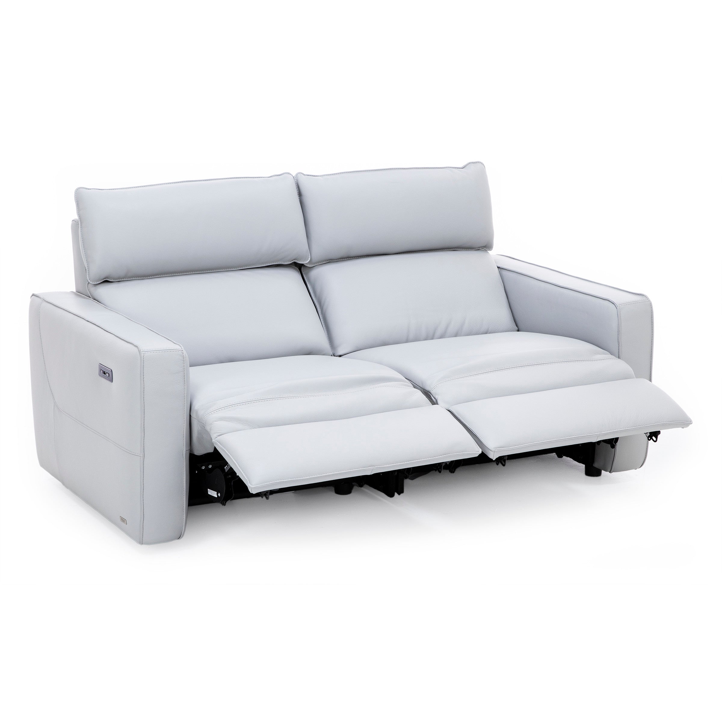 Matteo 2-Pc. Leather Power Headrest Reclining Loveseat