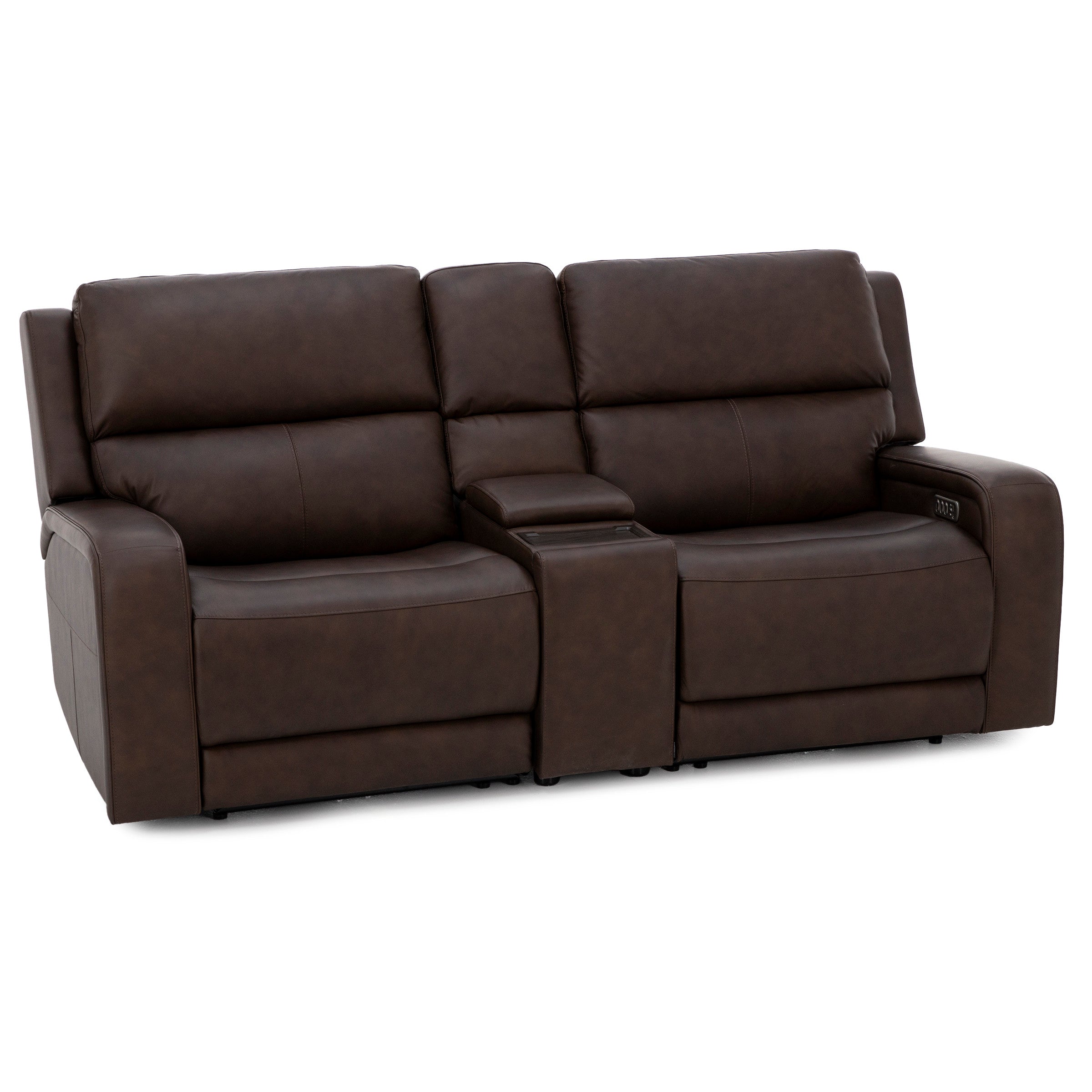 Flexsteel Harbor 3-Pc. Fully Loaded Reclining Console Loveseat With Heat and Massage
