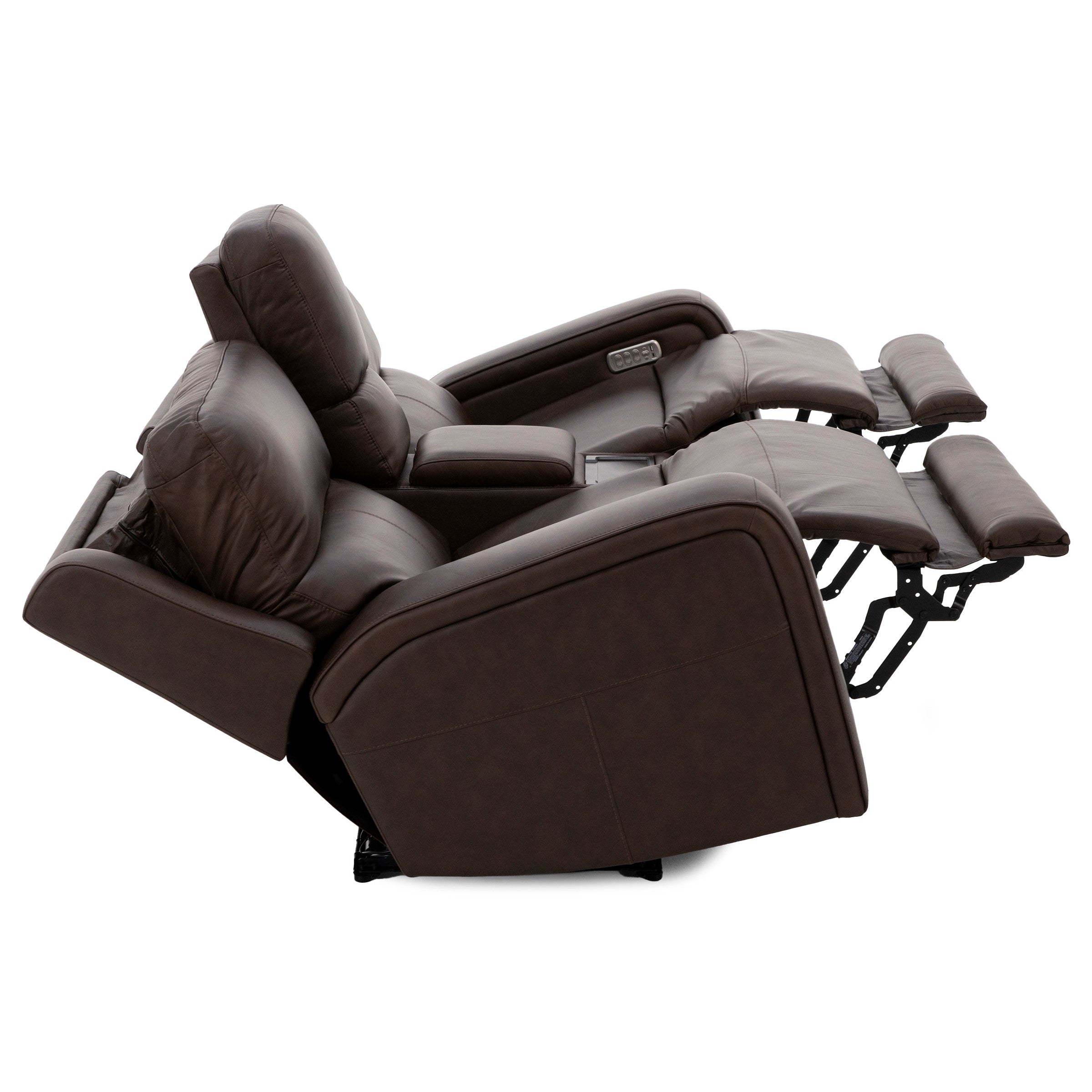 Flexsteel Harbor 3-Pc. Fully Loaded Reclining Console Loveseat With Heat and Massage