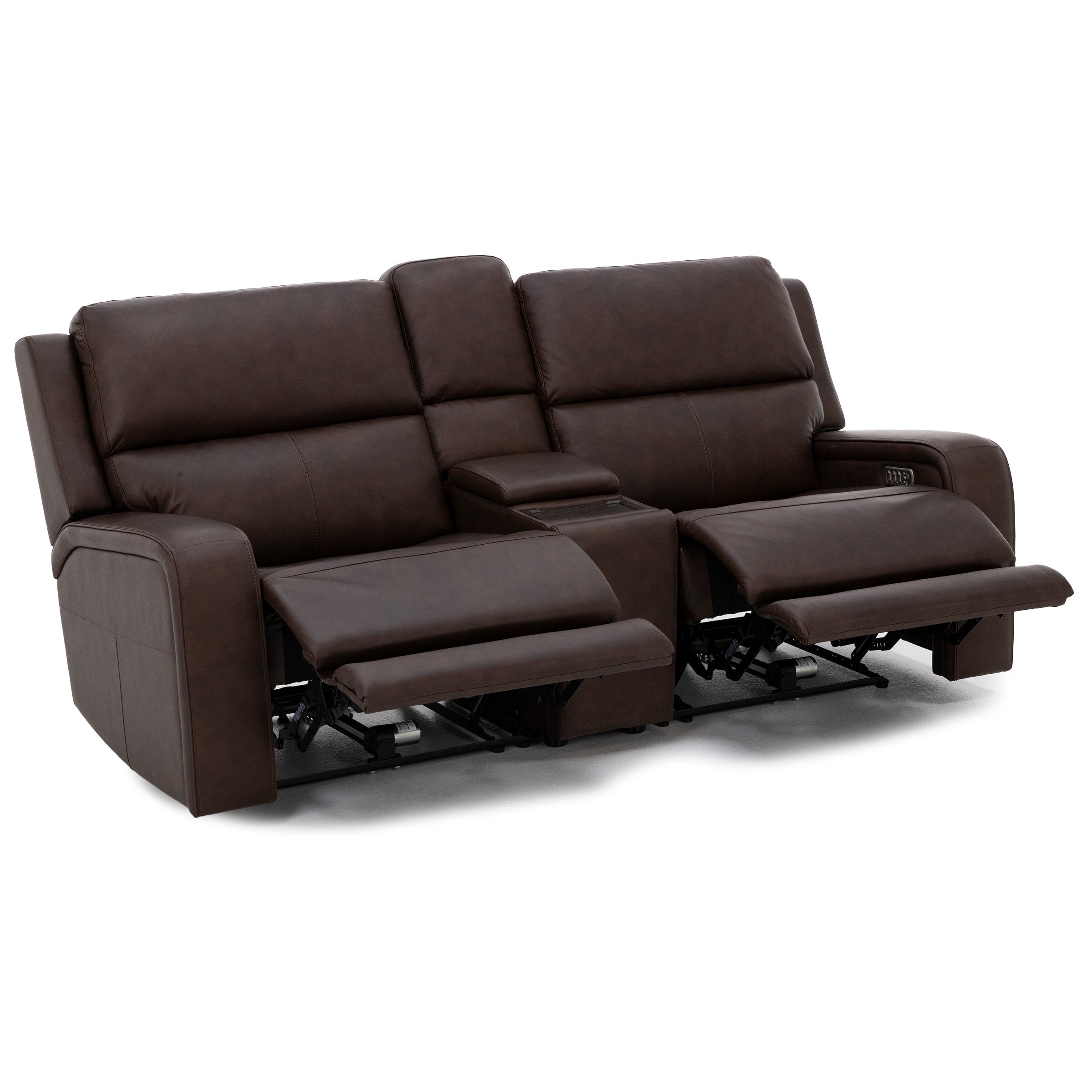 Flexsteel Harbor 3-Pc. Fully Loaded Reclining Console Loveseat With Heat and Massage