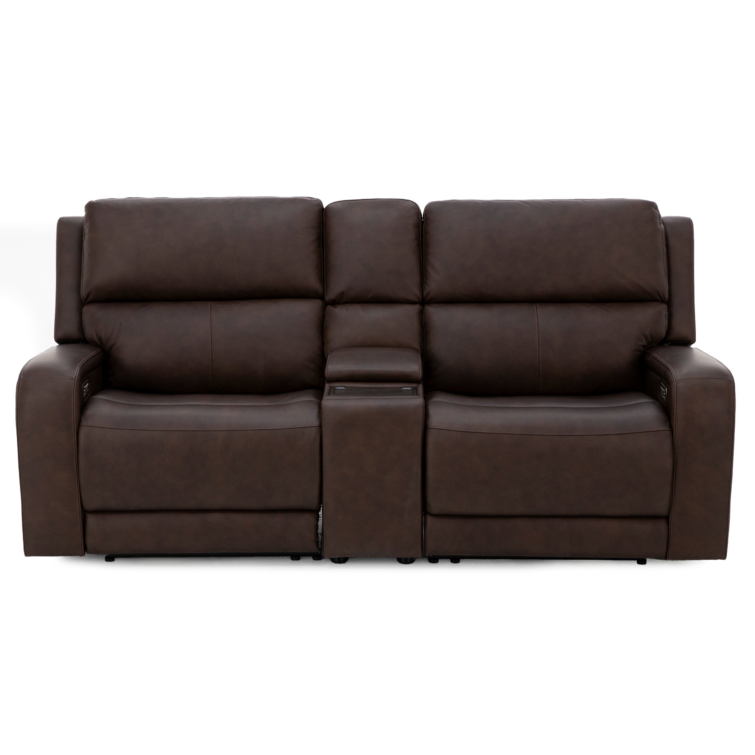 Flexsteel Harbor 3-Pc. Fully Loaded Reclining Console Loveseat With Heat and Massage