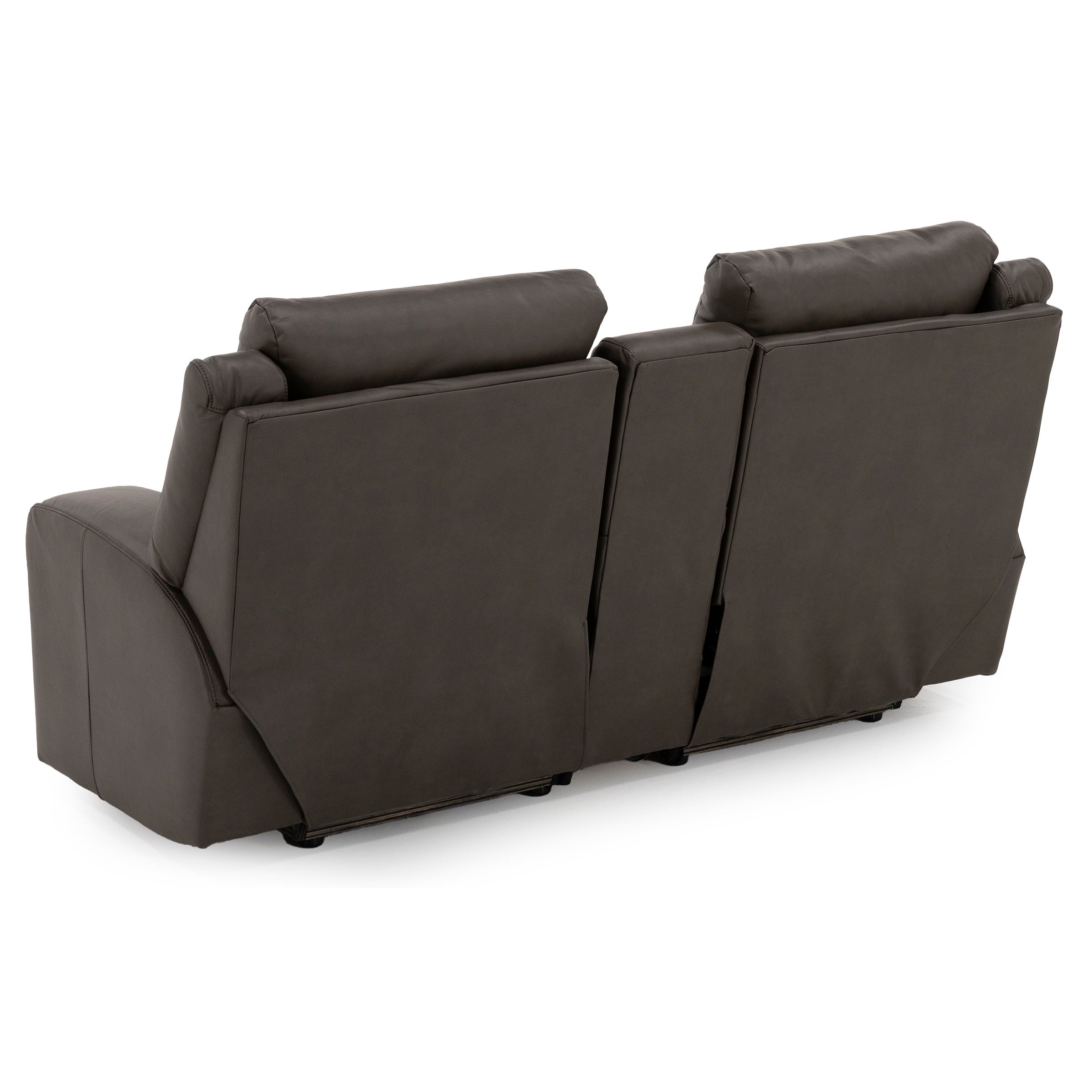 Hudson Power Headrest Reclining Console Loveseat With Massage