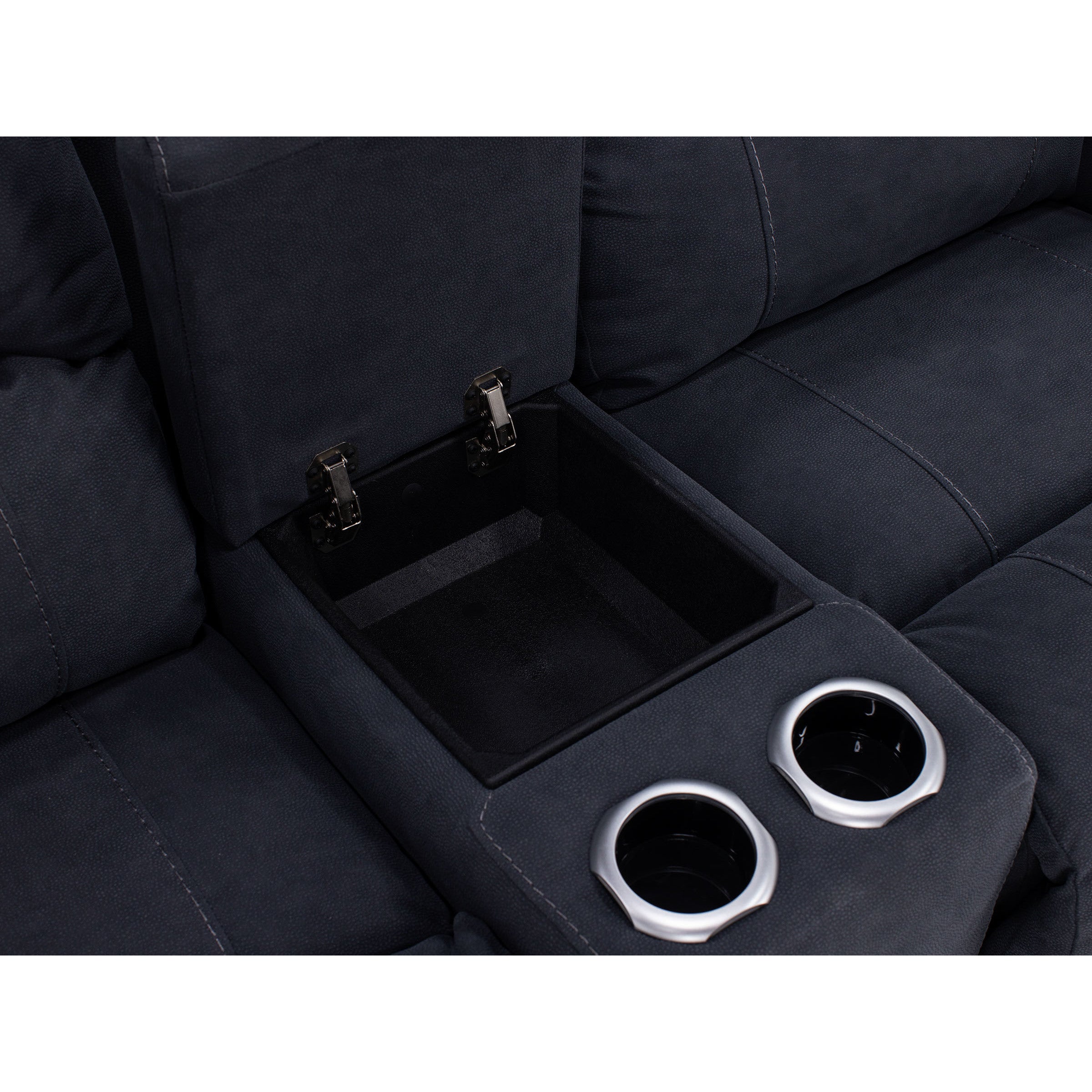 Cheyenne Fully Loaded Zero Gravity Reclining Console Loveseat In Performance Fabric