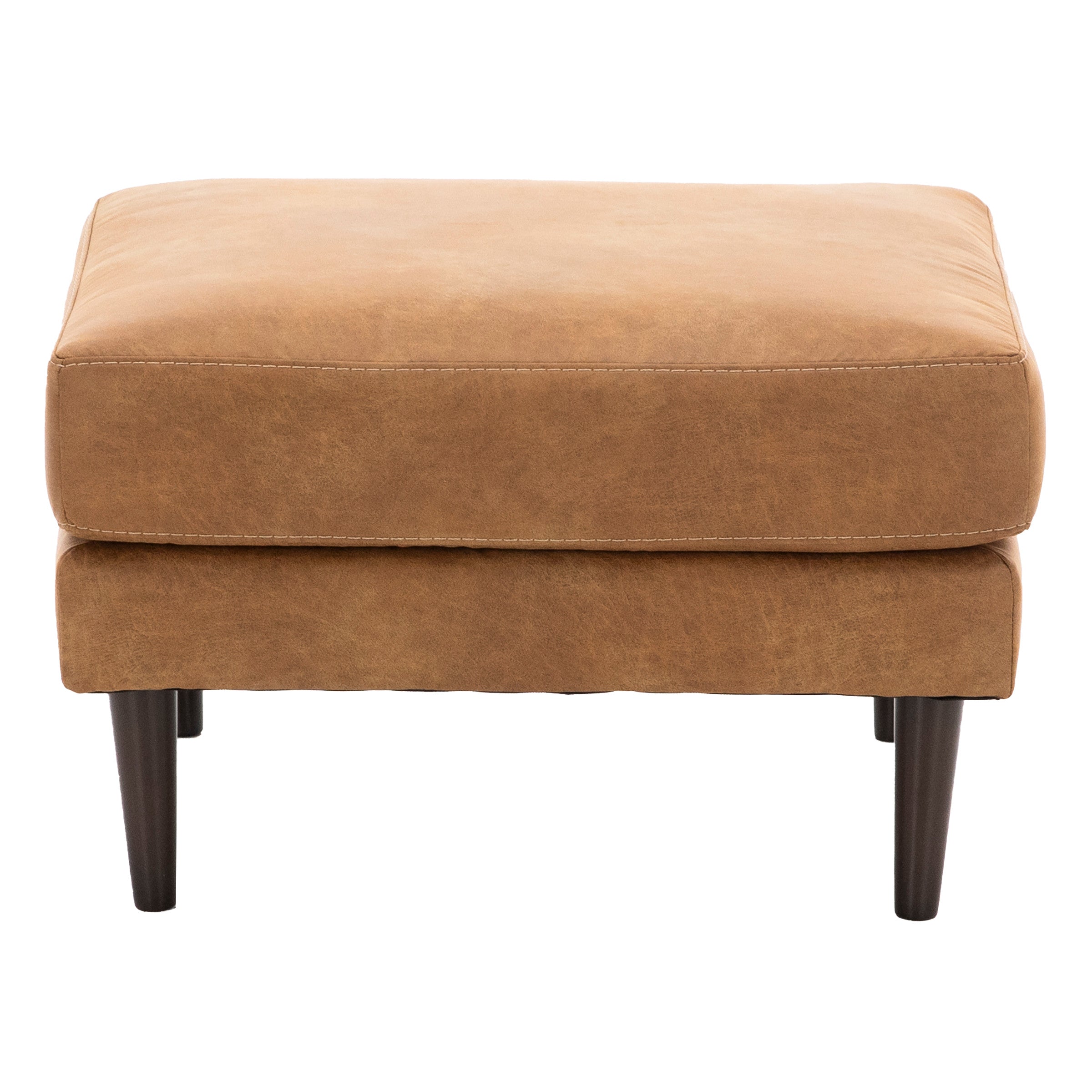 Jade Ottoman in Caramel