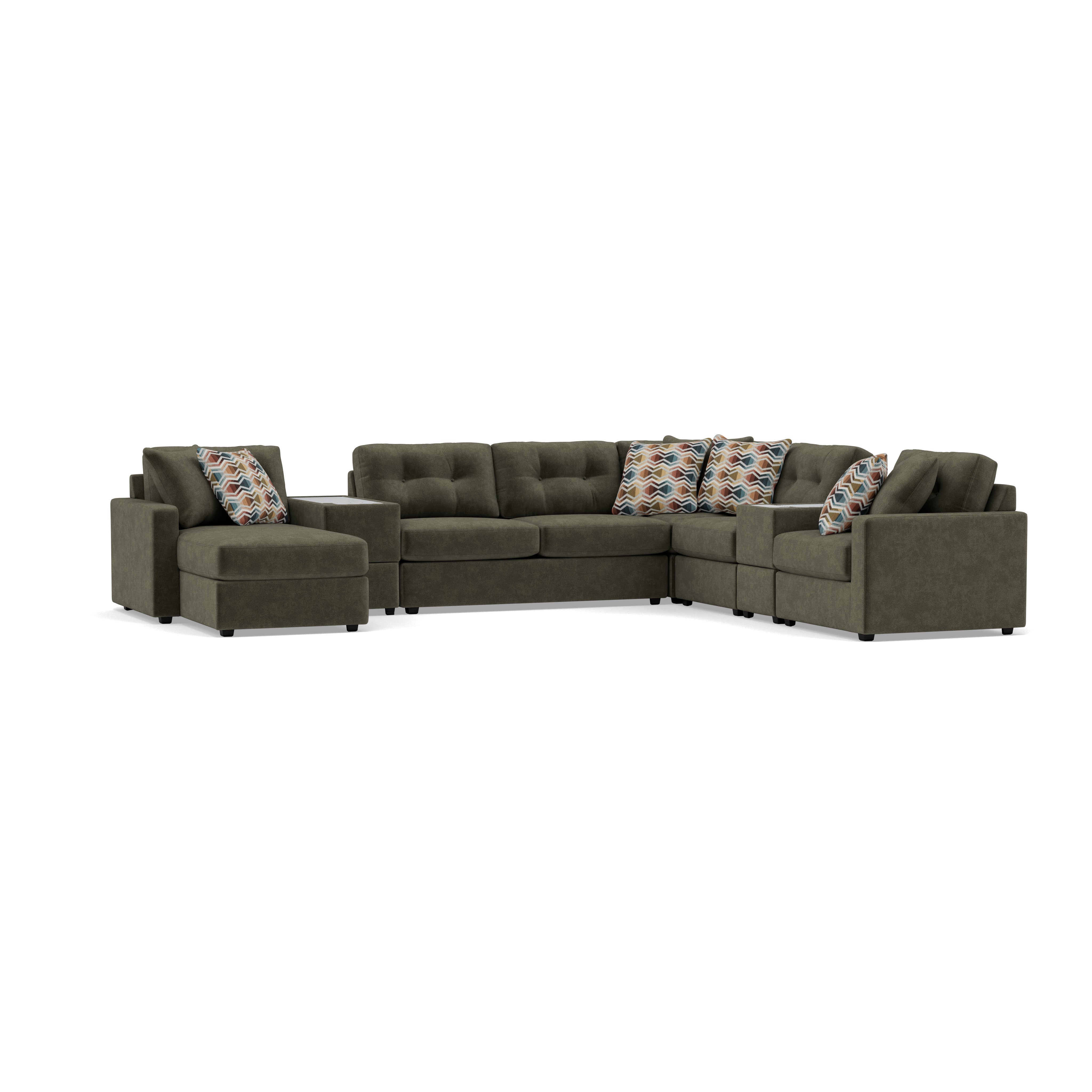 Drew & Jonathan Home Modular One 9-Pc. Sectional With Memory Foam Sleeper