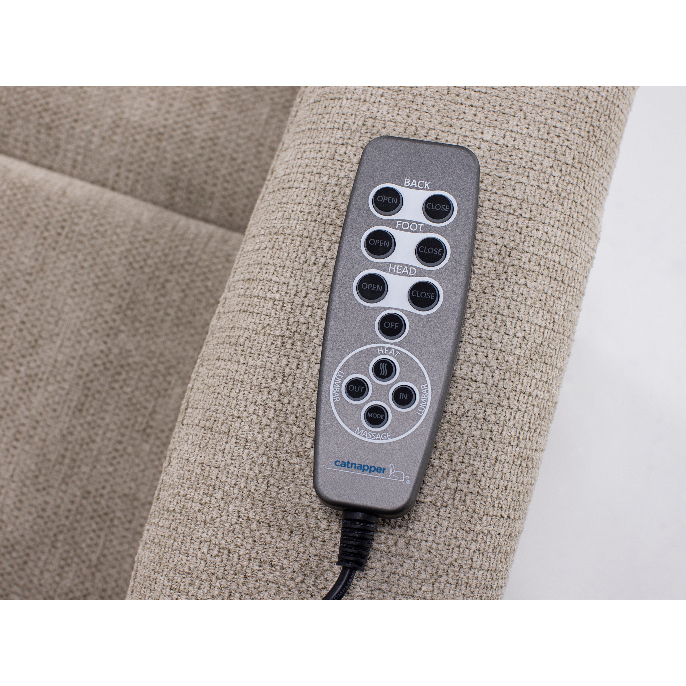 Noah Fully Loaded Lay flat Recliner With Heat And Massage
