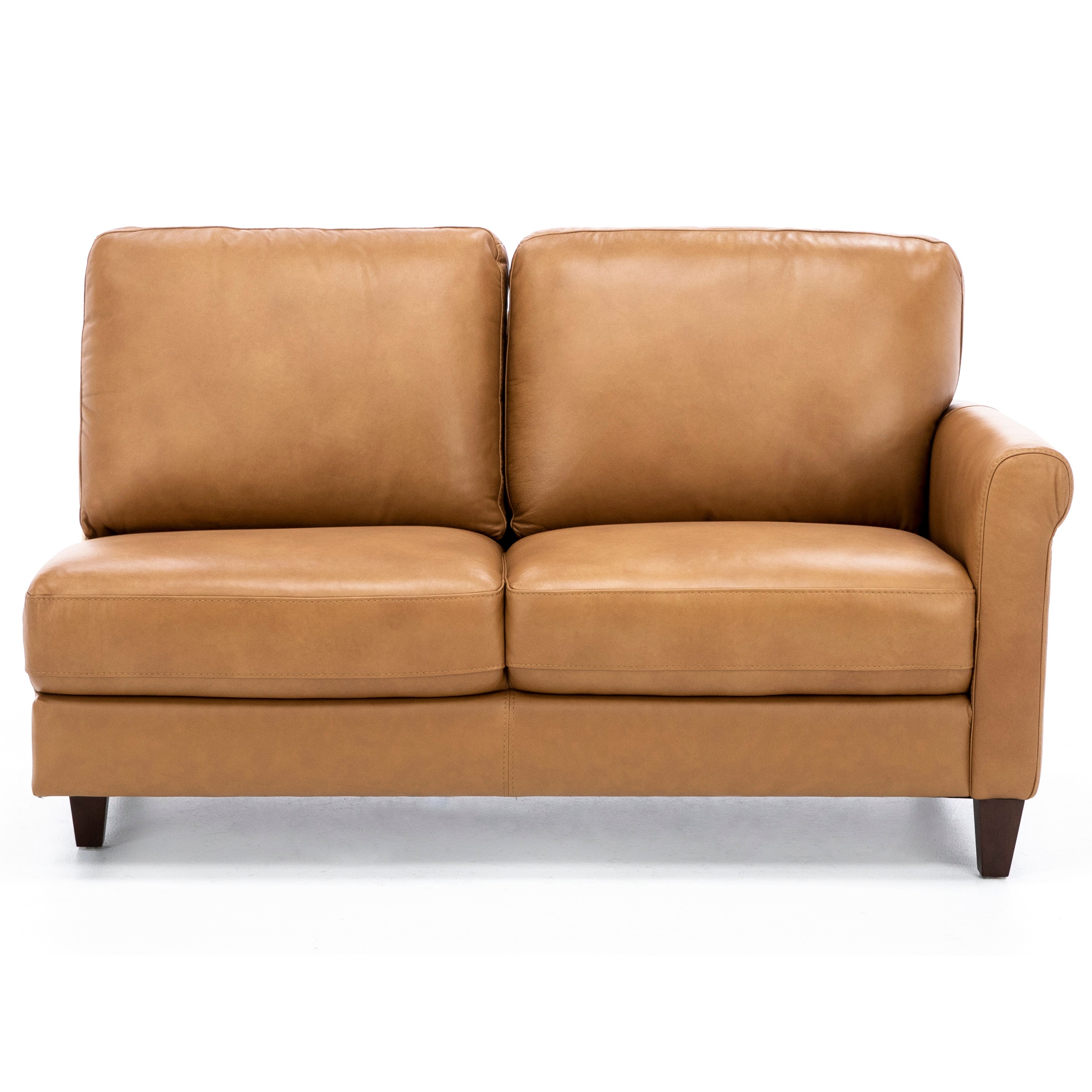 Paisley 4-Pc. Leather Sectional