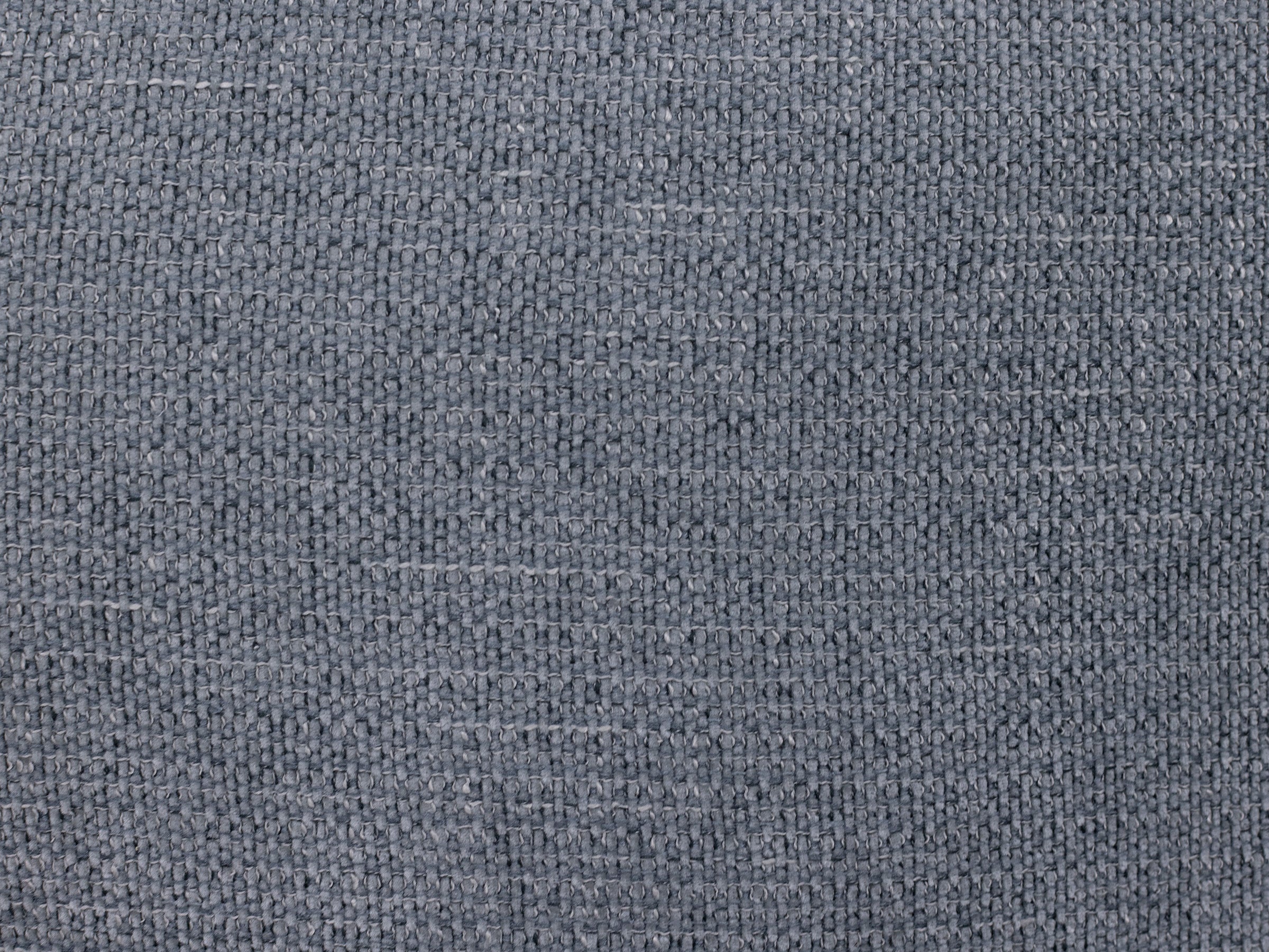Close-up of textured grey woven fabric.