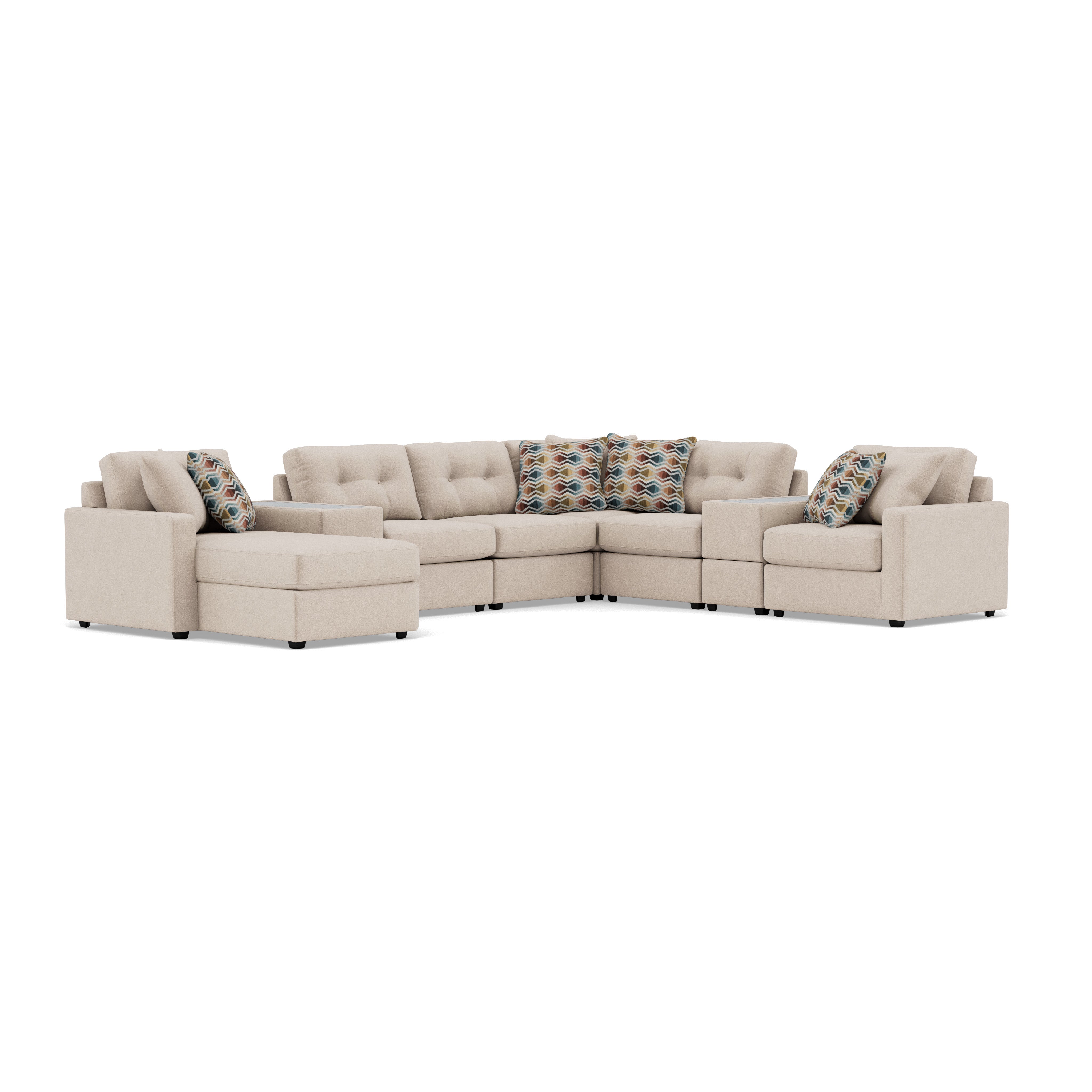 Drew & Jonathan Home Modular One 10-Pc Chaise Sectional