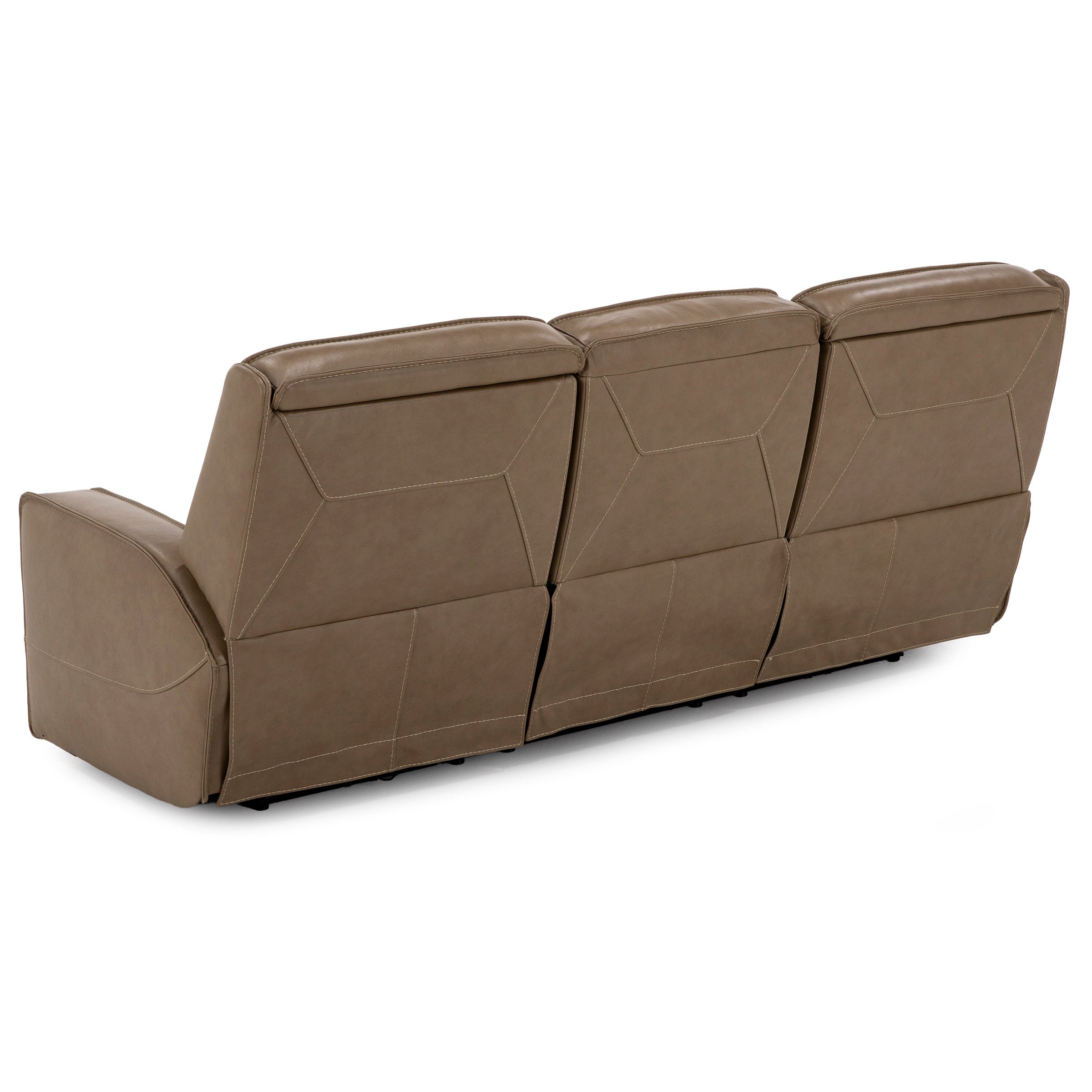 Nixie Leather Fully Loaded Reclining Sofa