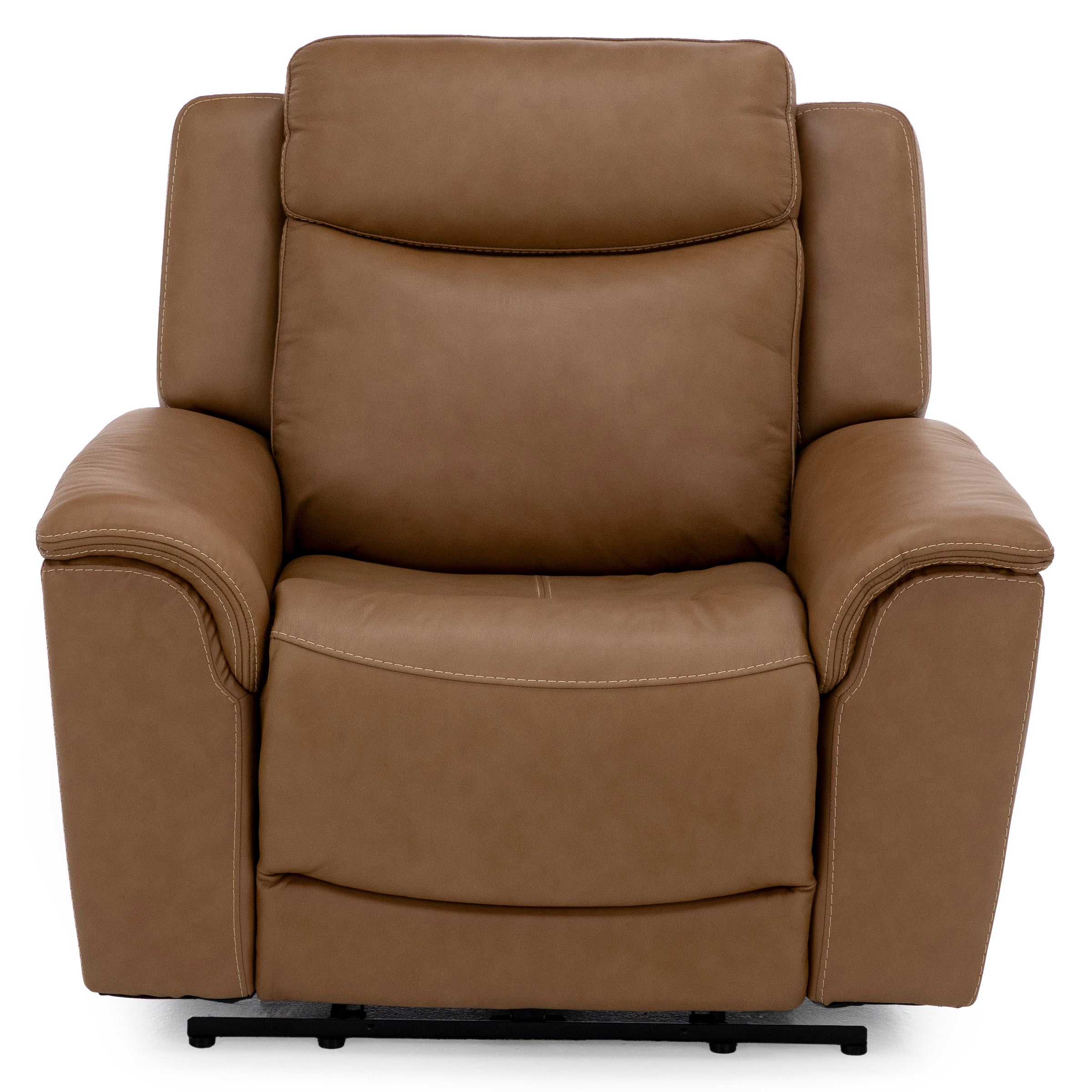 Drew & Jonathan Home Davidson Leather Power Headrest Wall Saver Recliner
