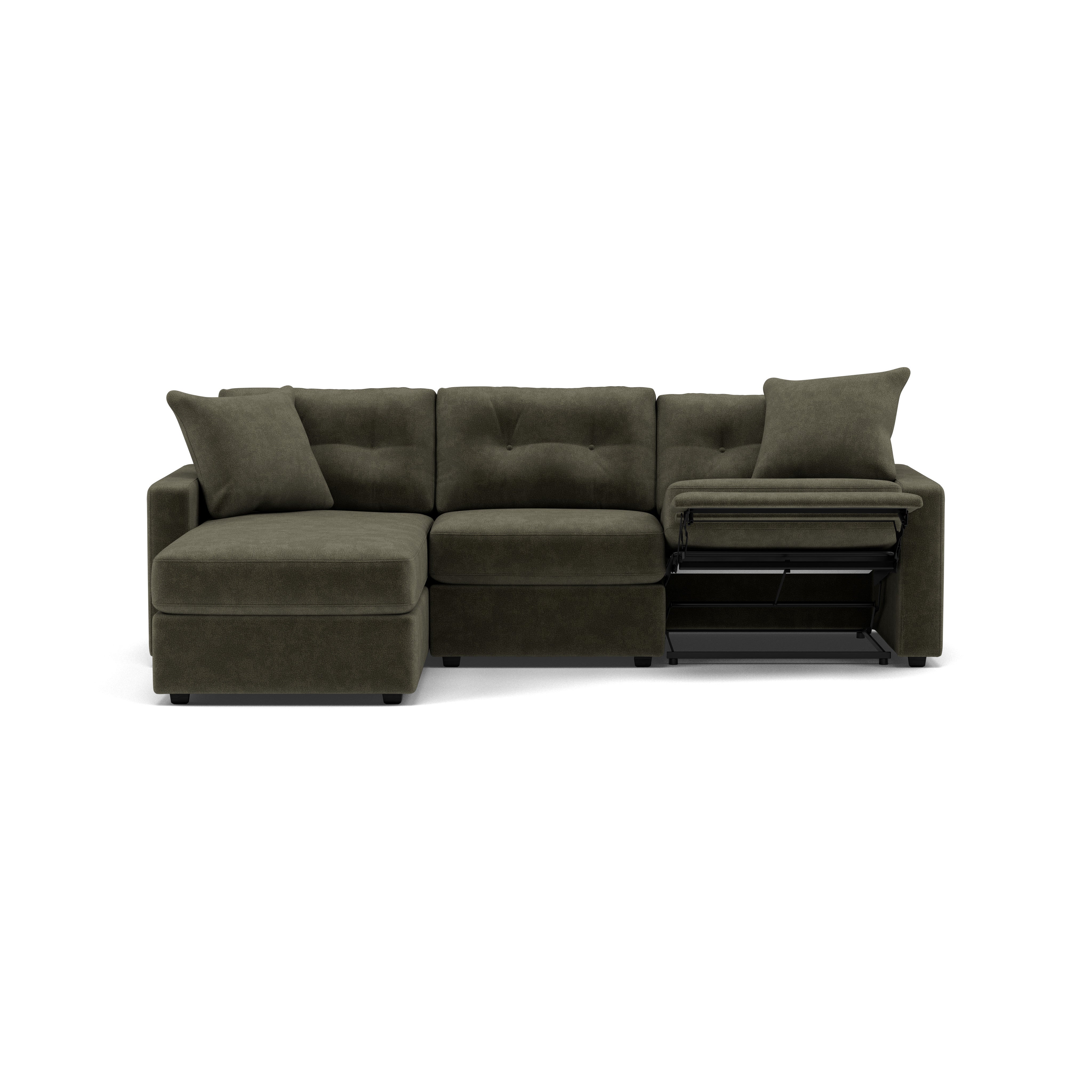 Drew & Jonathan Home Modular One 3-Pc. Wall Saver Power Reclining Chaise Sofa