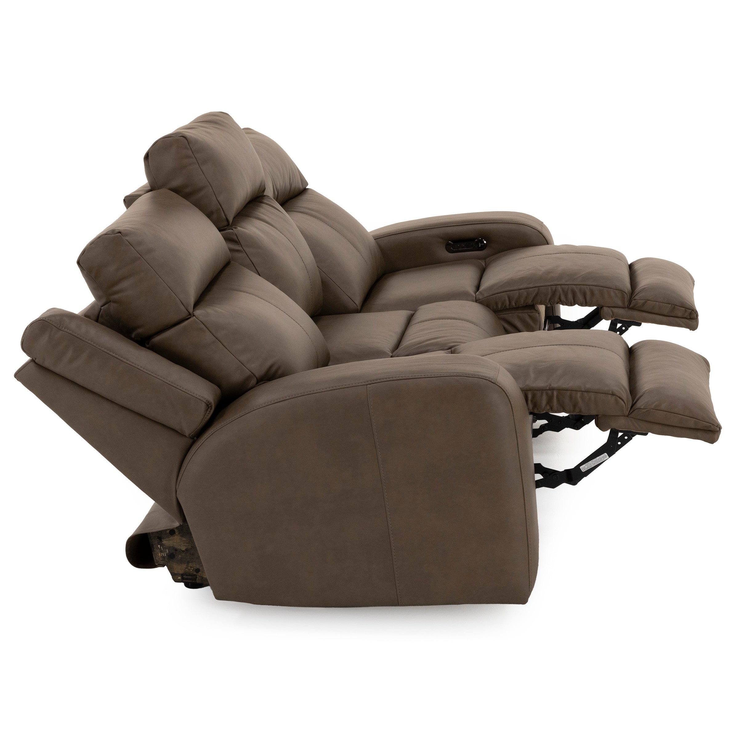 Hudson Power Headrest Reclining Sofa With Drop Down Table And Massage
