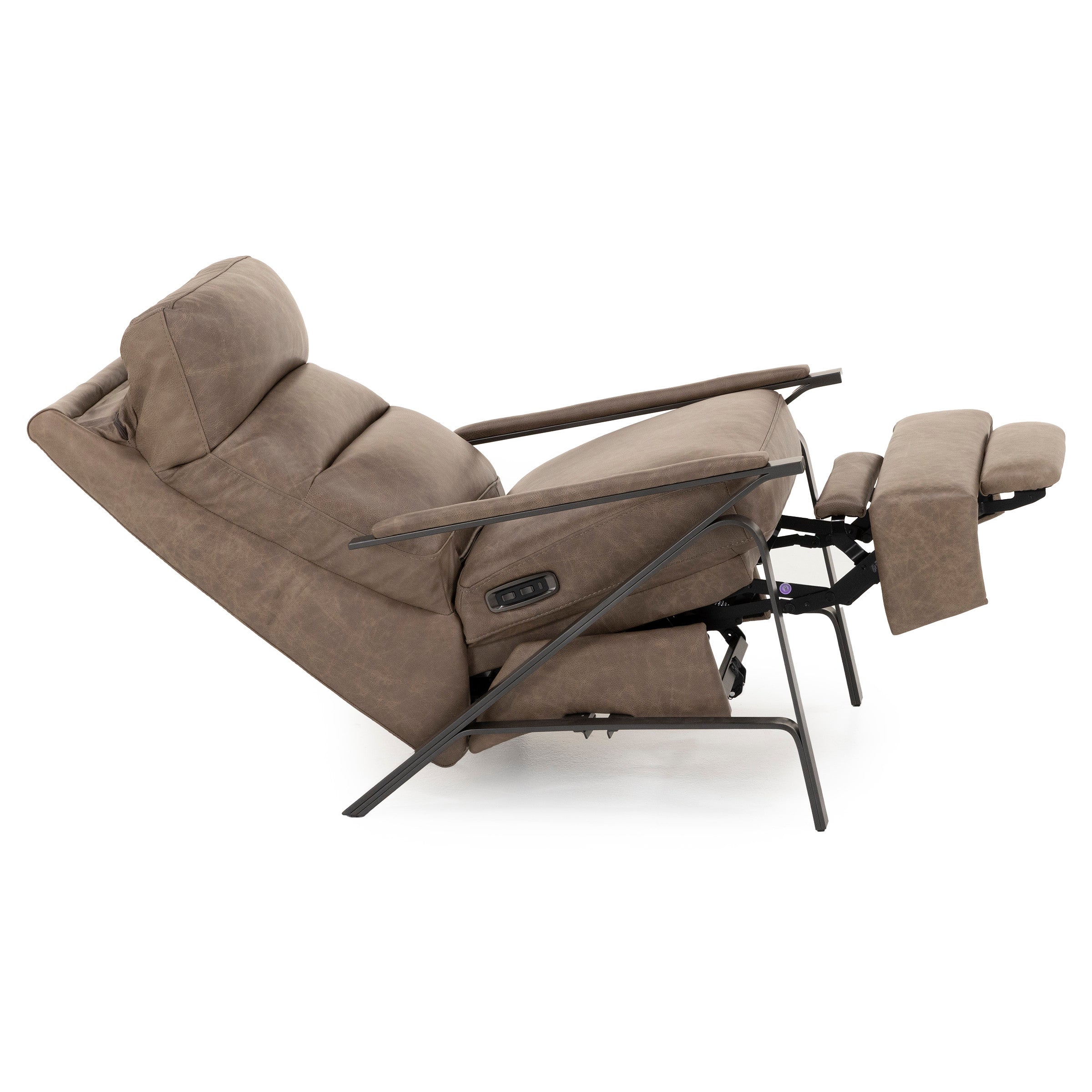 Effie Leather Power Headrest High Leg Recliner