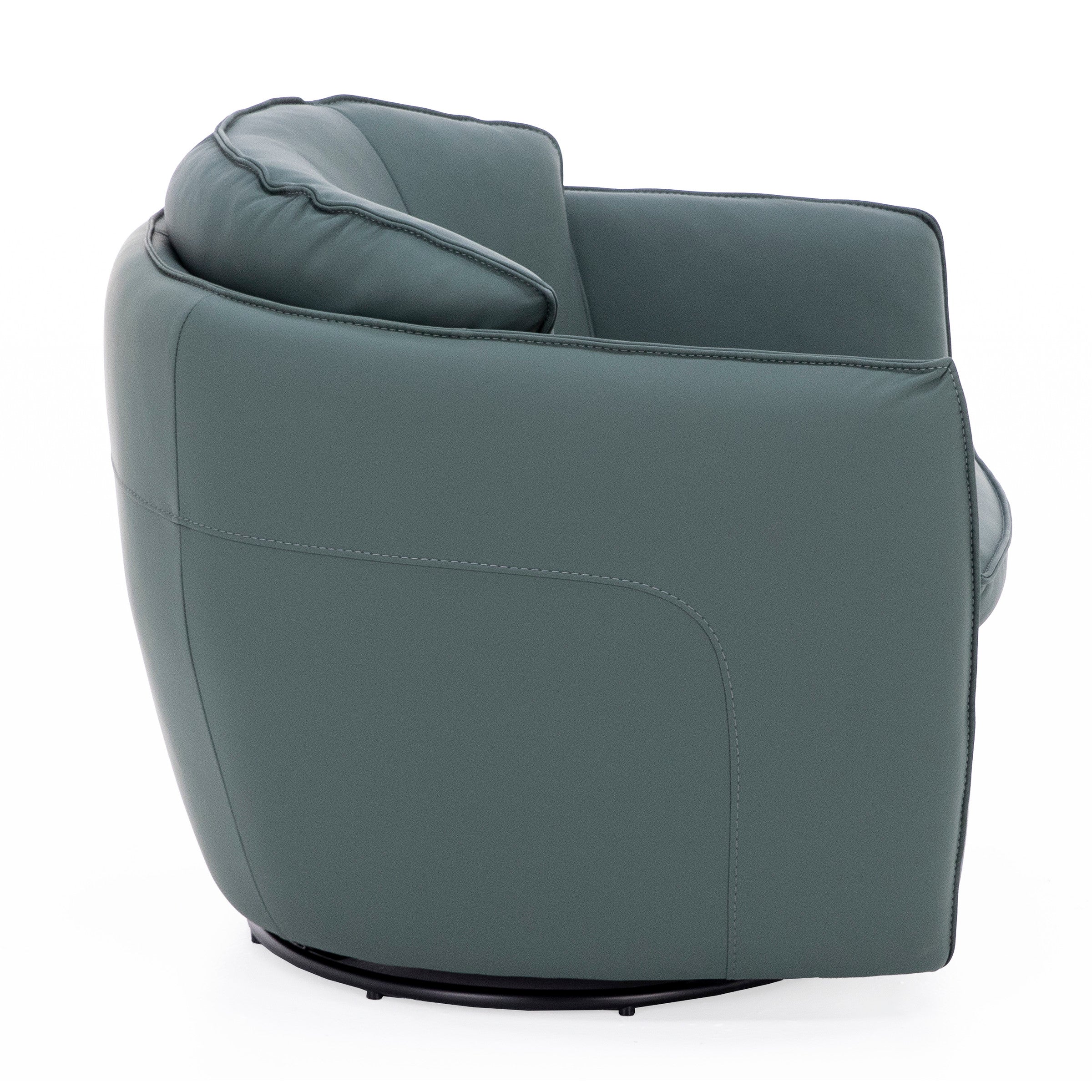 Emerald Leather Swivel Chair