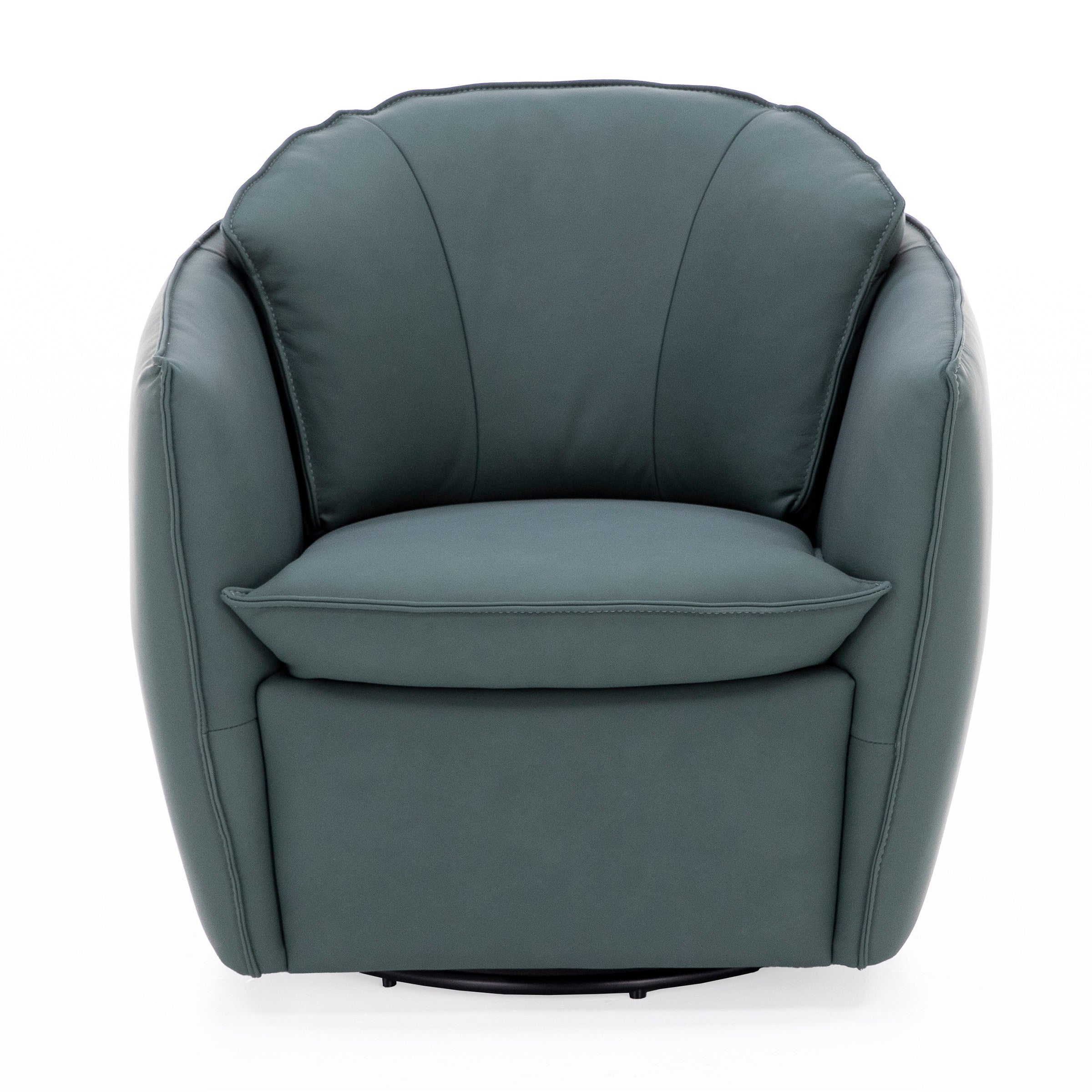 Emerald Leather Swivel Chair