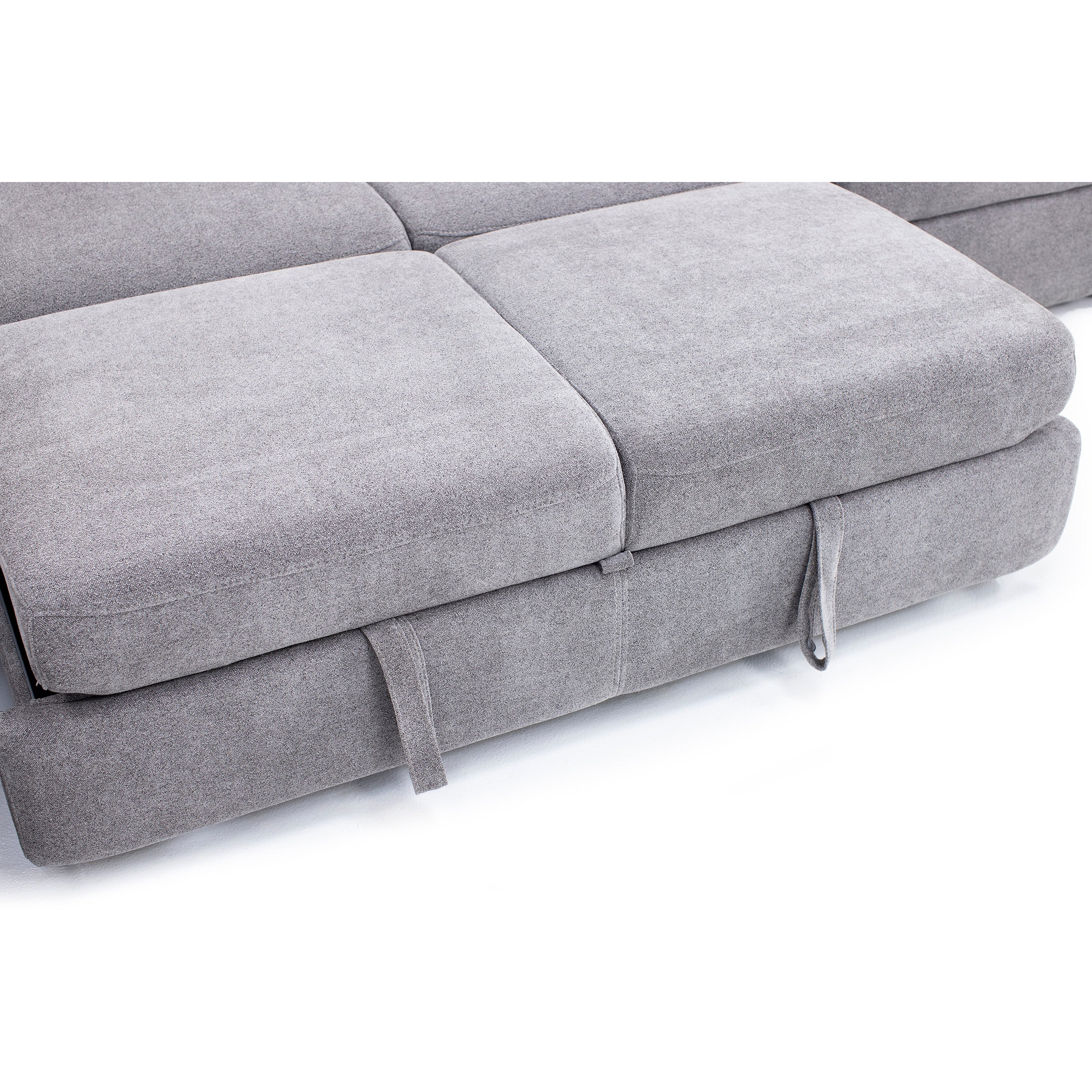 Surround 6-Pc. Fully Loaded Reclining Sectional With Sleeper And Bluetooth Speakers In Trenton/Dove