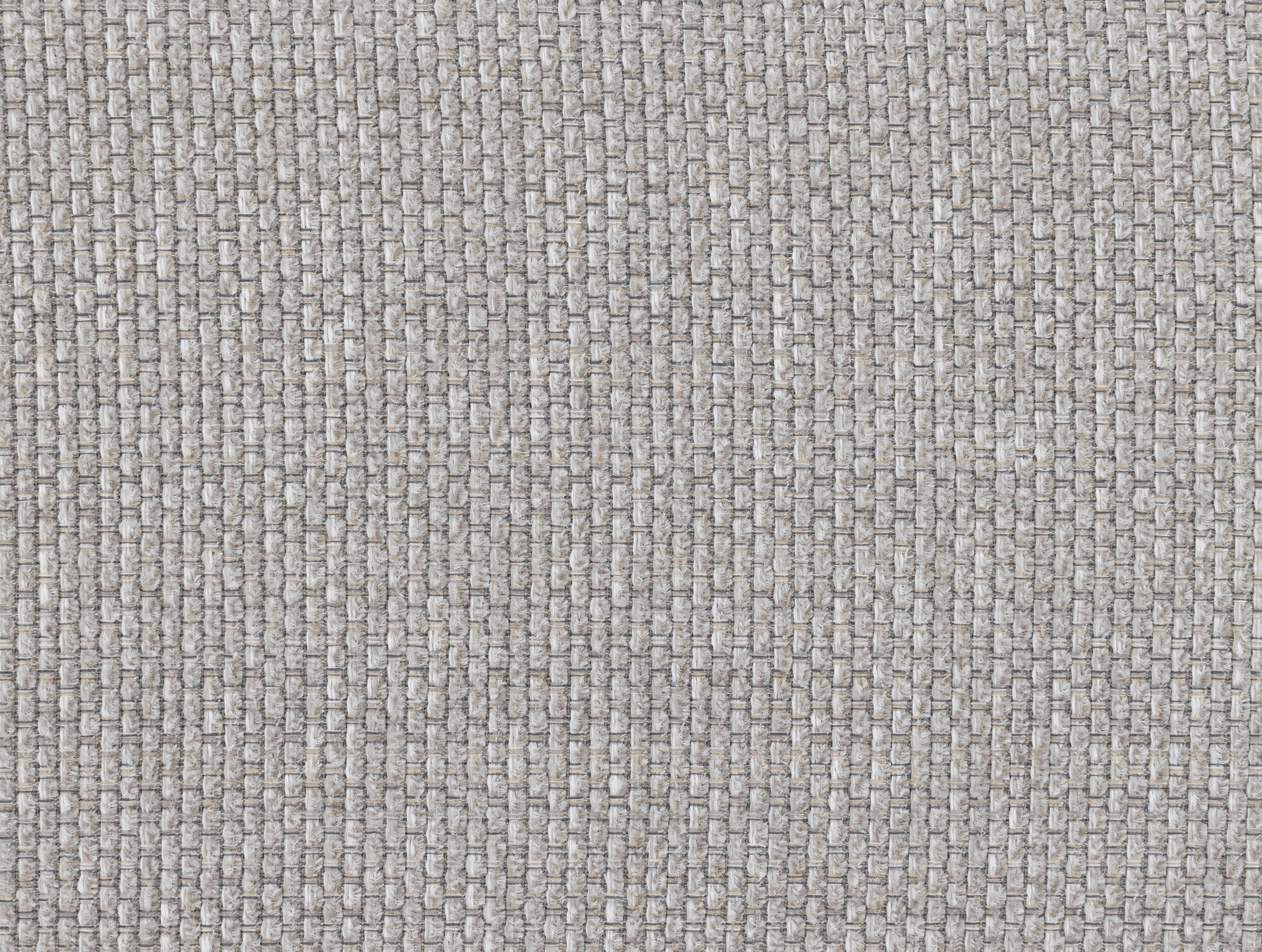 Close-up of light gray woven fabric texture.