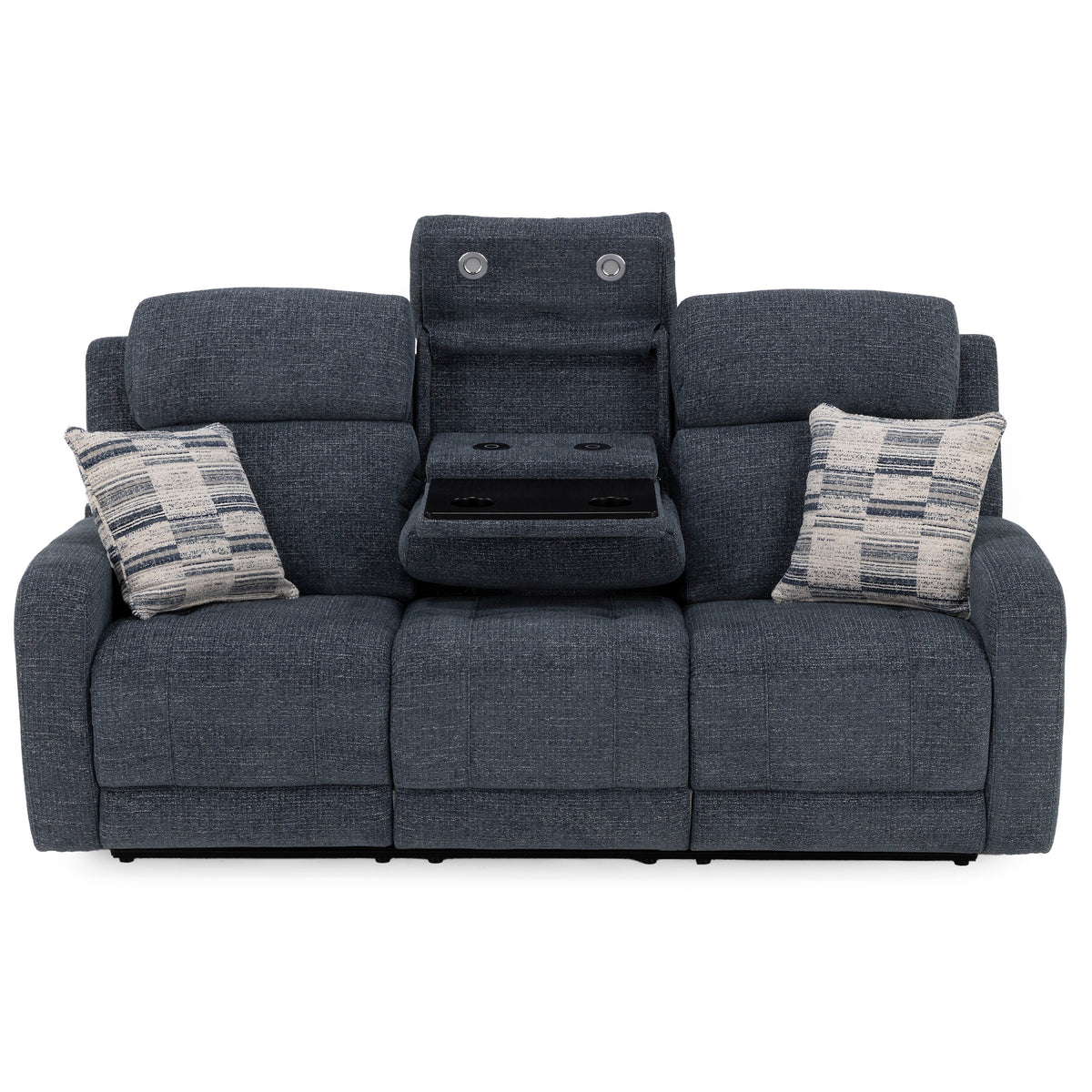 Pacific Pwr Hdrst Auto Glide Reclining Sofa W Drop Down Table