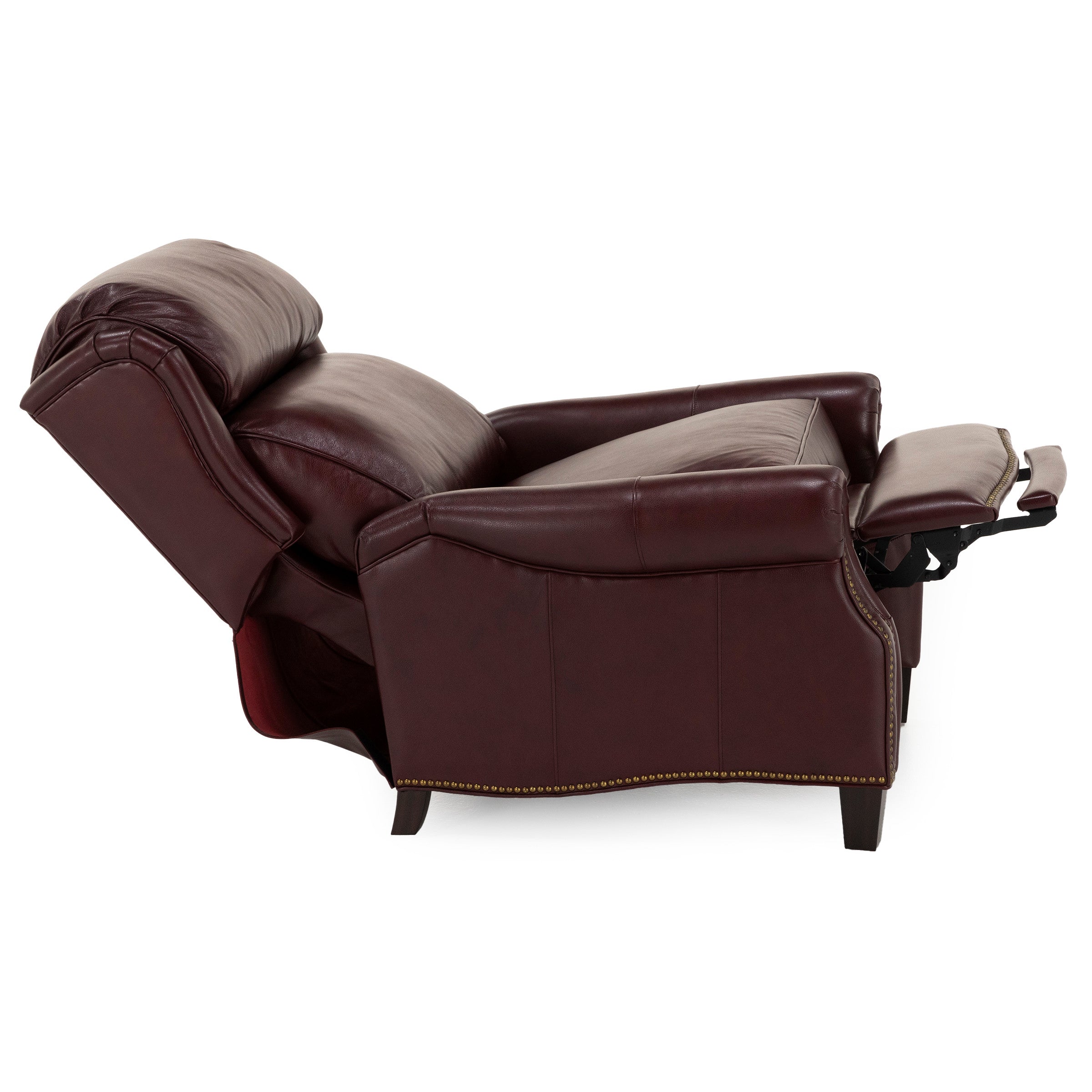 Gordon Leather High Leg Wing Back Recliner