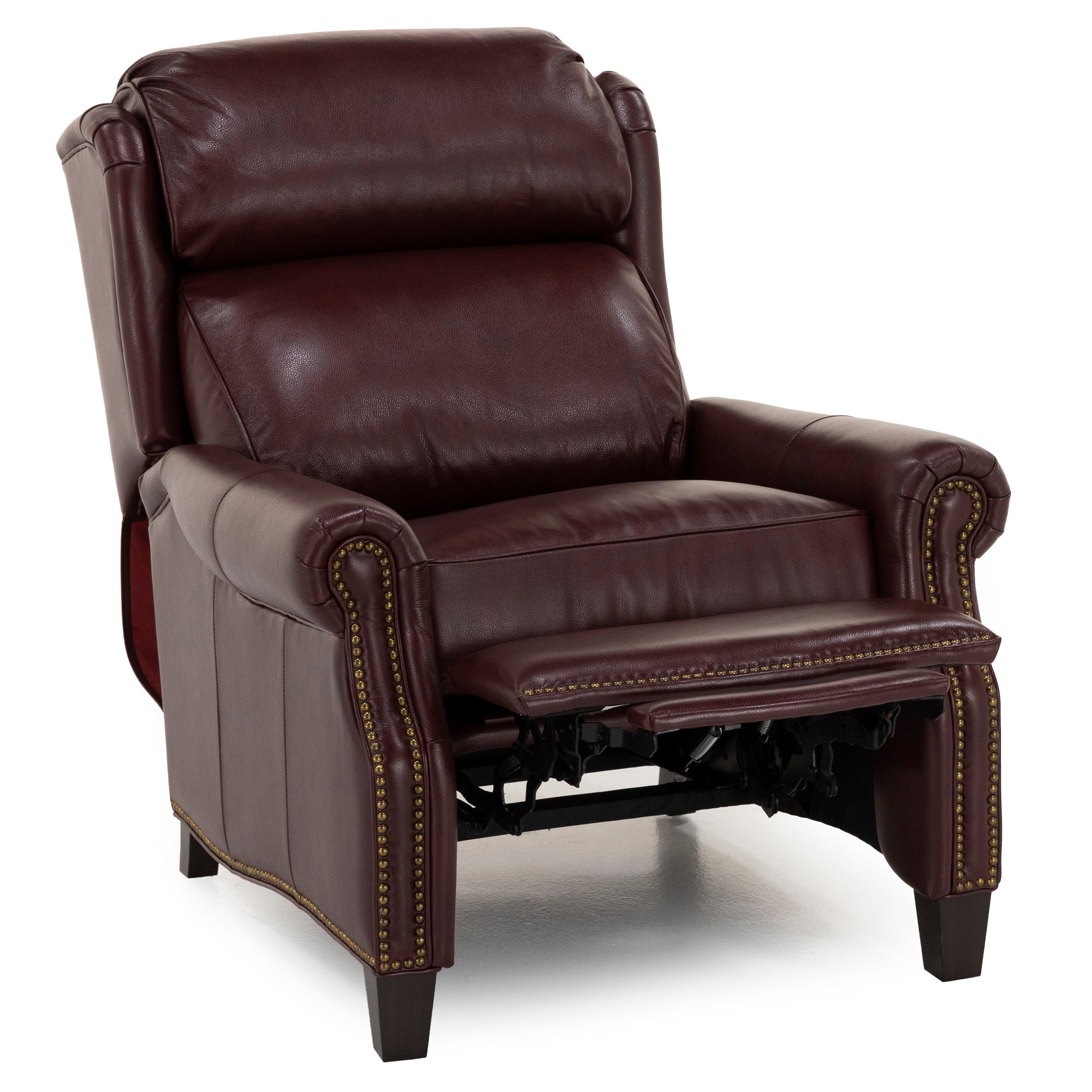 Gordon Leather High Leg Wing Back Recliner
