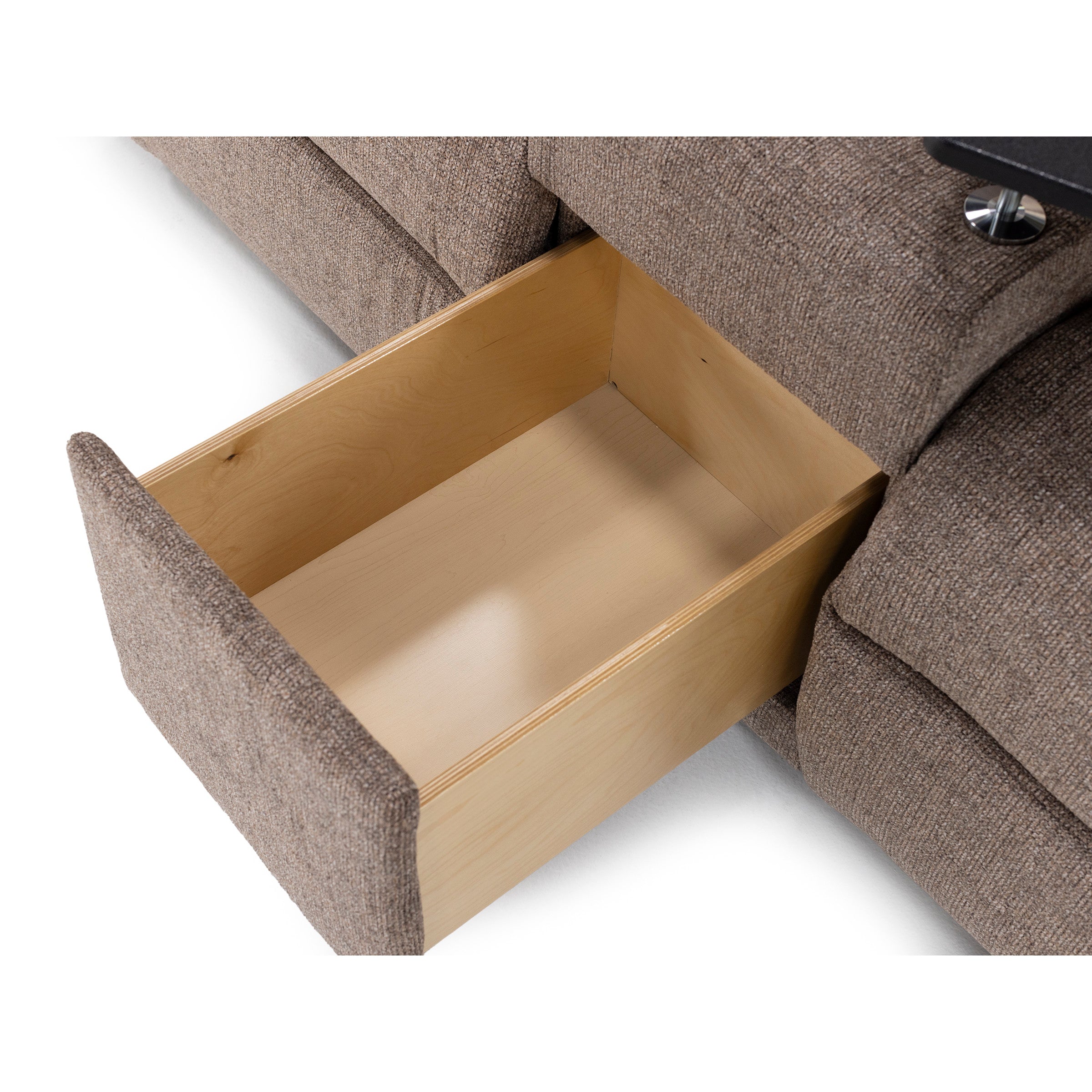 Jay Power Headrest Reclining Console Loveseat With Dual Wireless Remotes