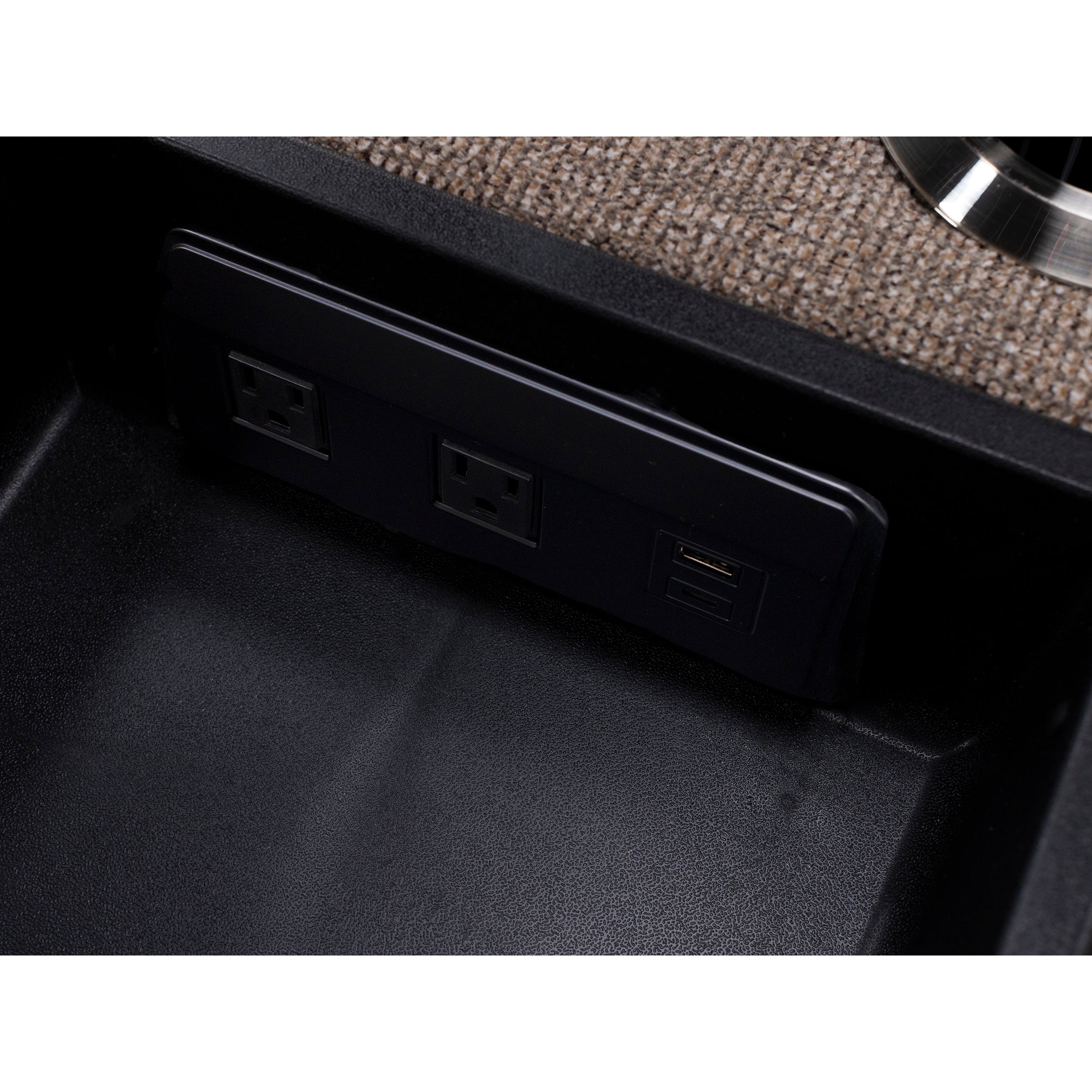 Jay Power Headrest Reclining Console Loveseat With Dual Wireless Remotes