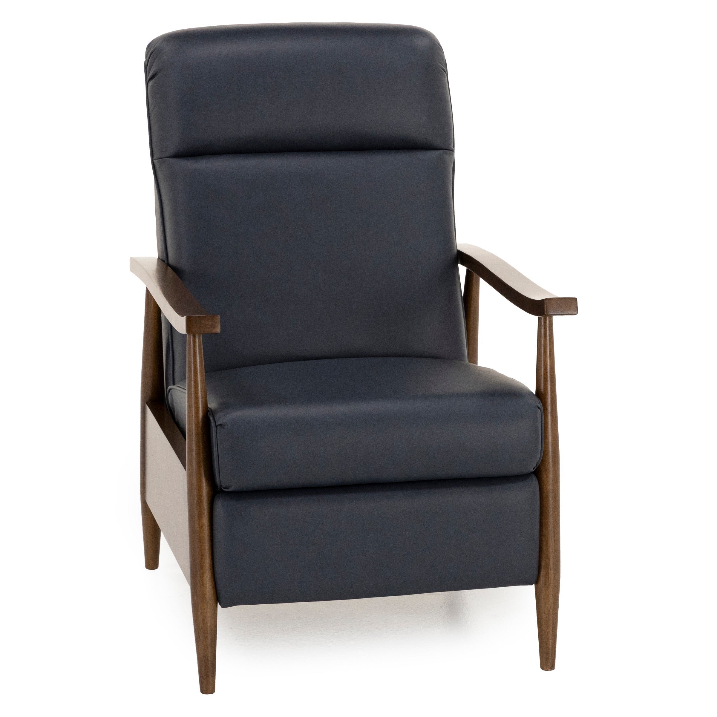 Bay Leather High Leg Push Back Recliner