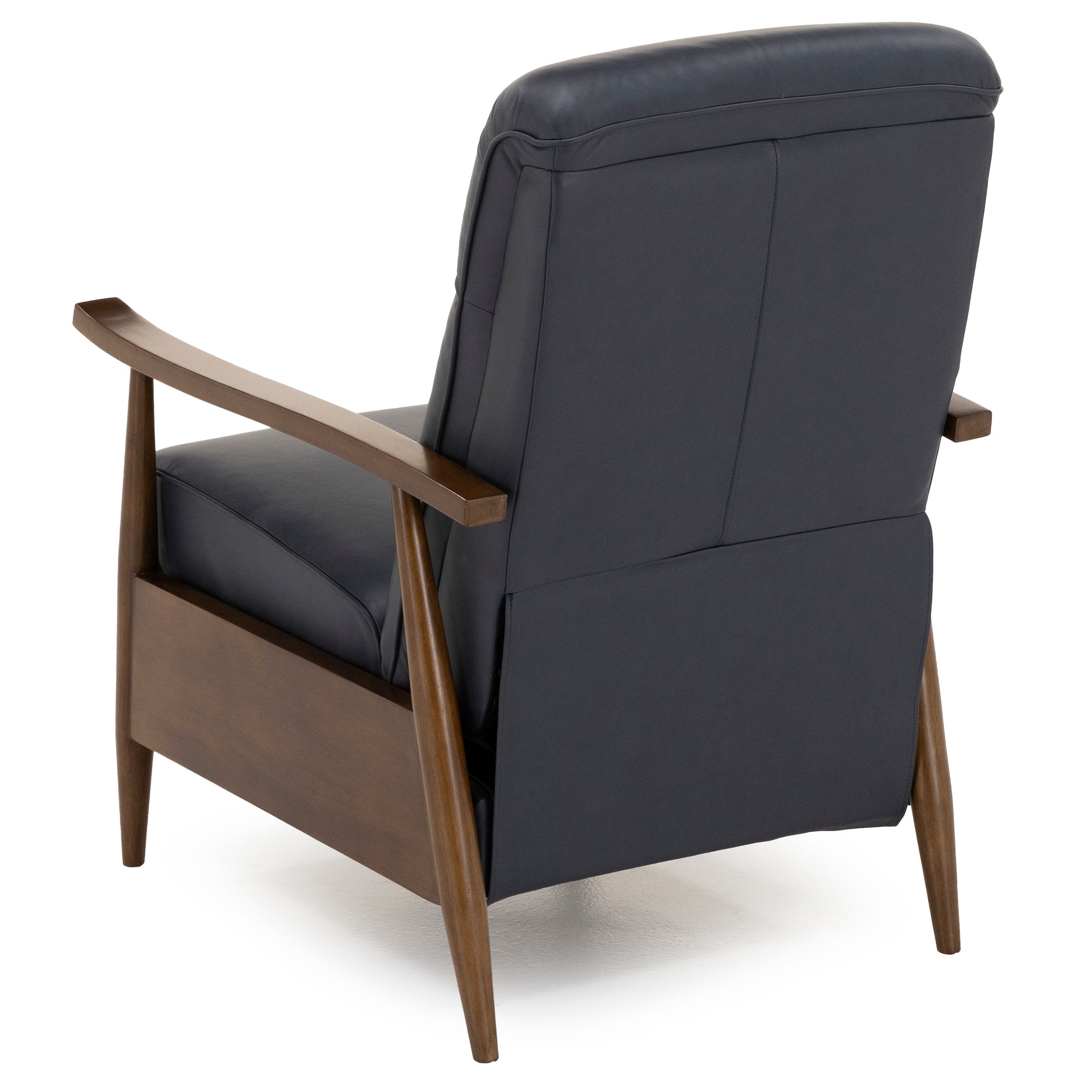Bay Leather High Leg Push Back Recliner