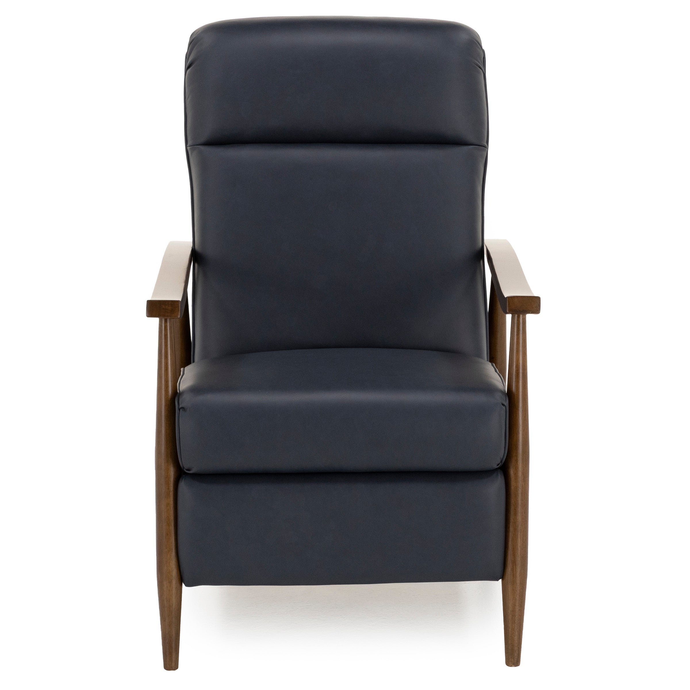 Bay Leather High Leg Push Back Recliner