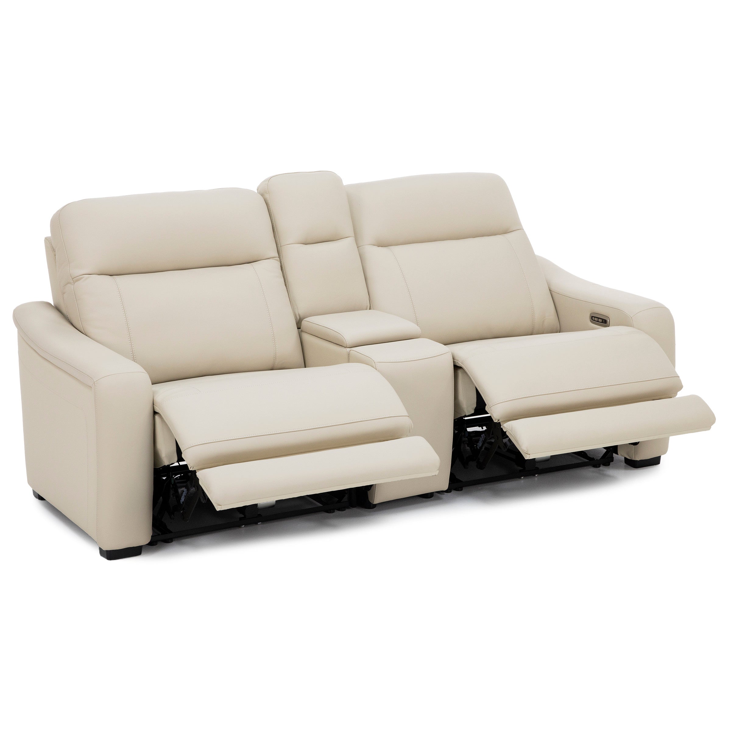 Drew & Jonathan Home Drew And Jonathan Home Newport 3-Pc. Leather Power Headrest Console Reclining L